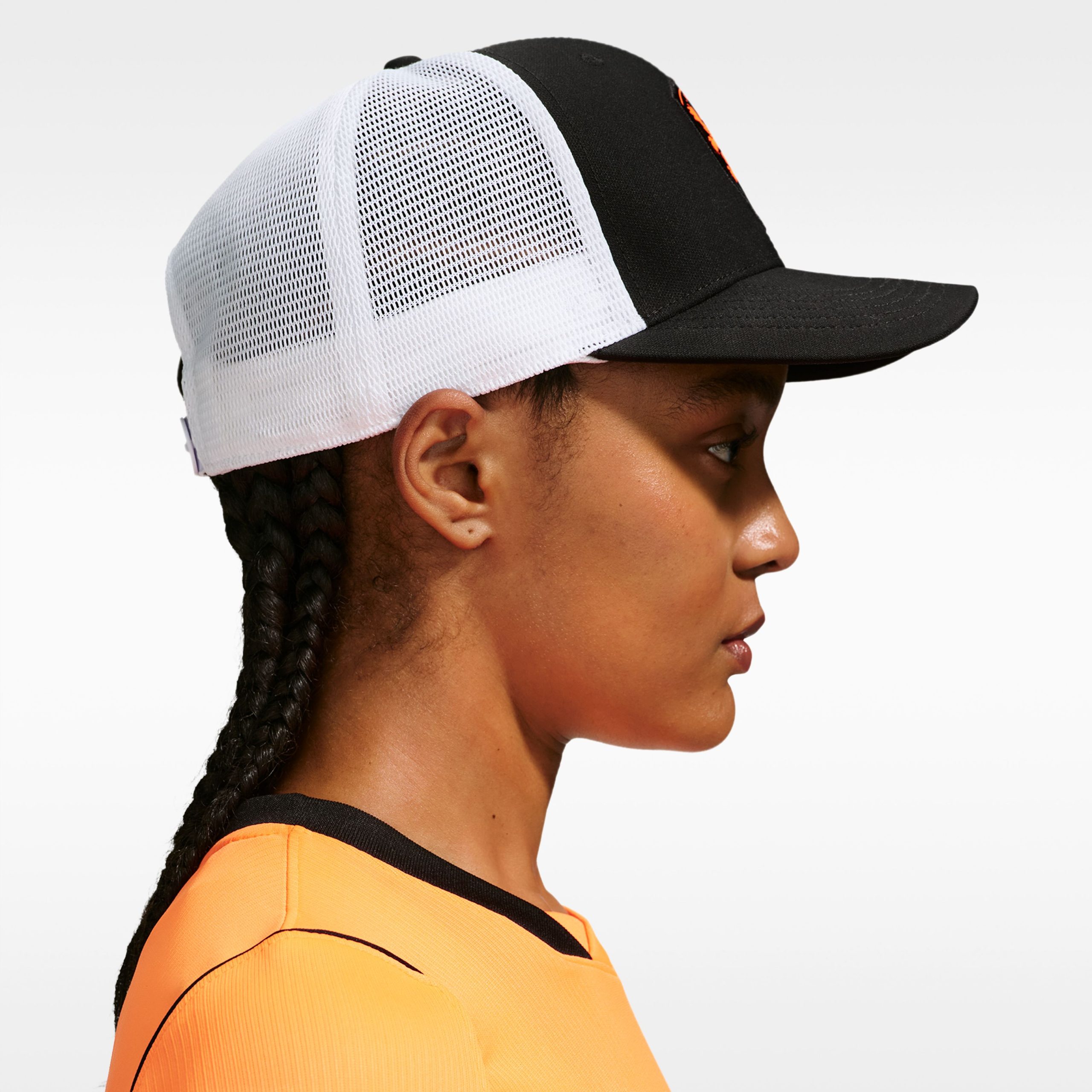 Nike Nederland Aerobill C99 Pet Zwart Wit Oranje Nike Nederland Aerobill C99 Pet Zwart Wit Oranje - foto 4