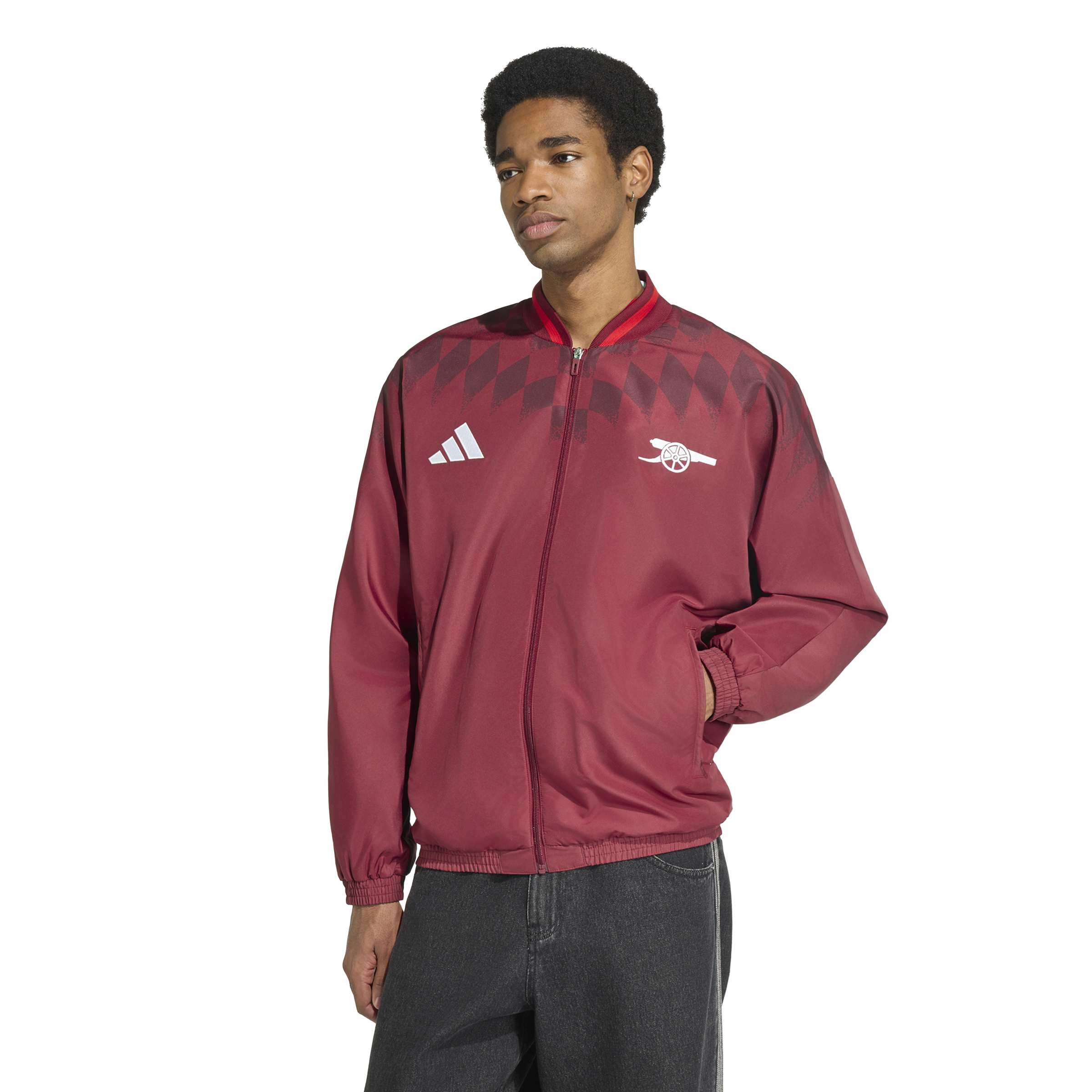 Adidas Arsenal Stadium Trainingspak 2026-2027 Bordeauxrood Wit Adidas Arsenal Stadium Trainingspak 2026-2027 Bordeauxrood Wit - Afbeelding 2