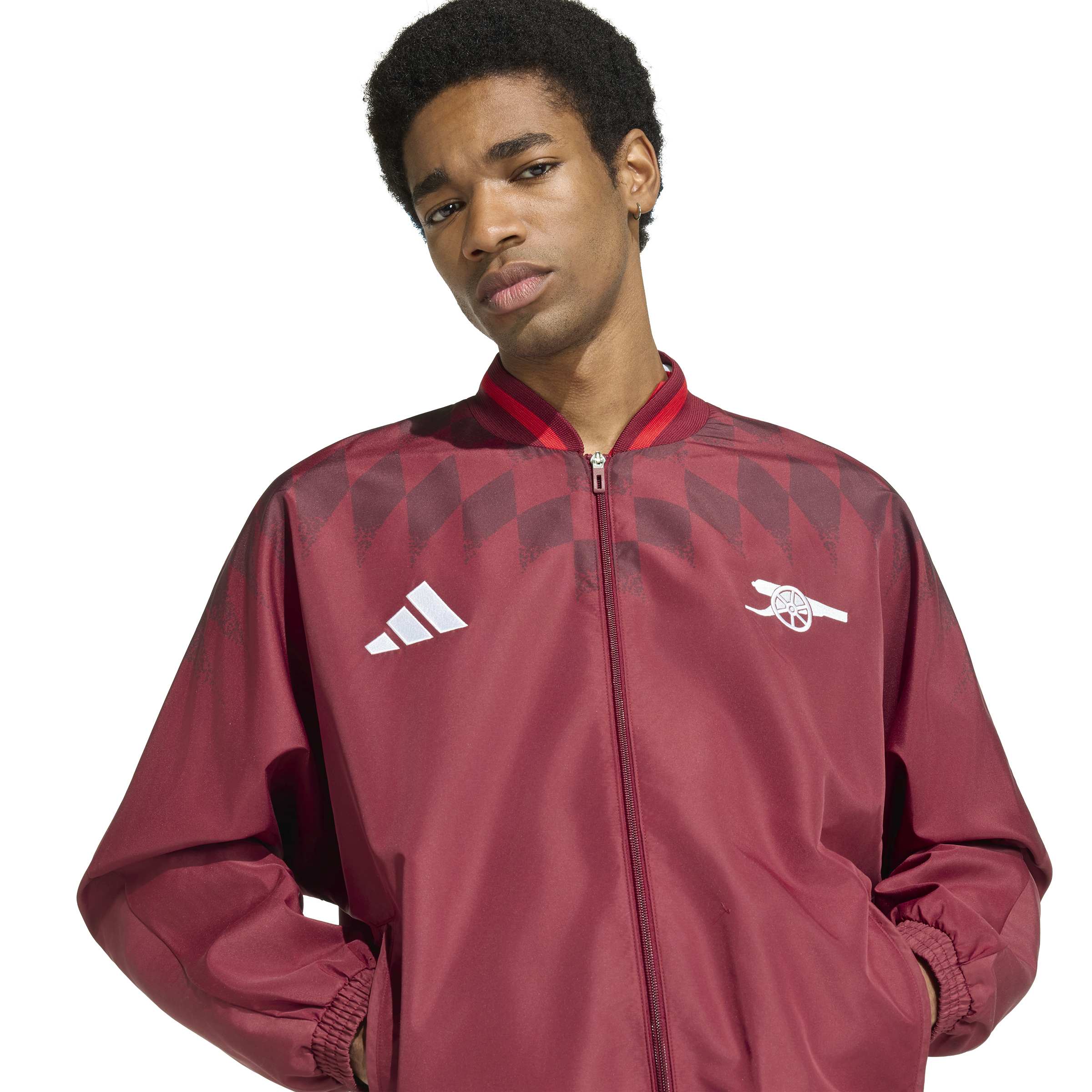 Adidas Arsenal Stadium Trainingspak 2026-2027 Bordeauxrood Wit Adidas Arsenal Stadium Trainingspak 2026-2027 Bordeauxrood Wit - Afbeelding 4