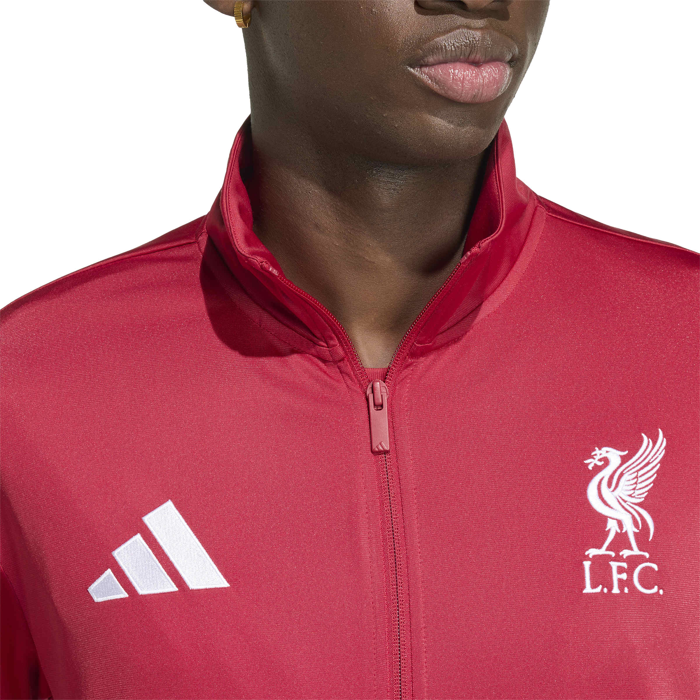 Adidas Liverpool DNA Trainingsjack 2026-2027 Rood Wit Adidas Liverpool DNA Trainingspak Full-Zip 2026-2027 Rood Wit - foto 4