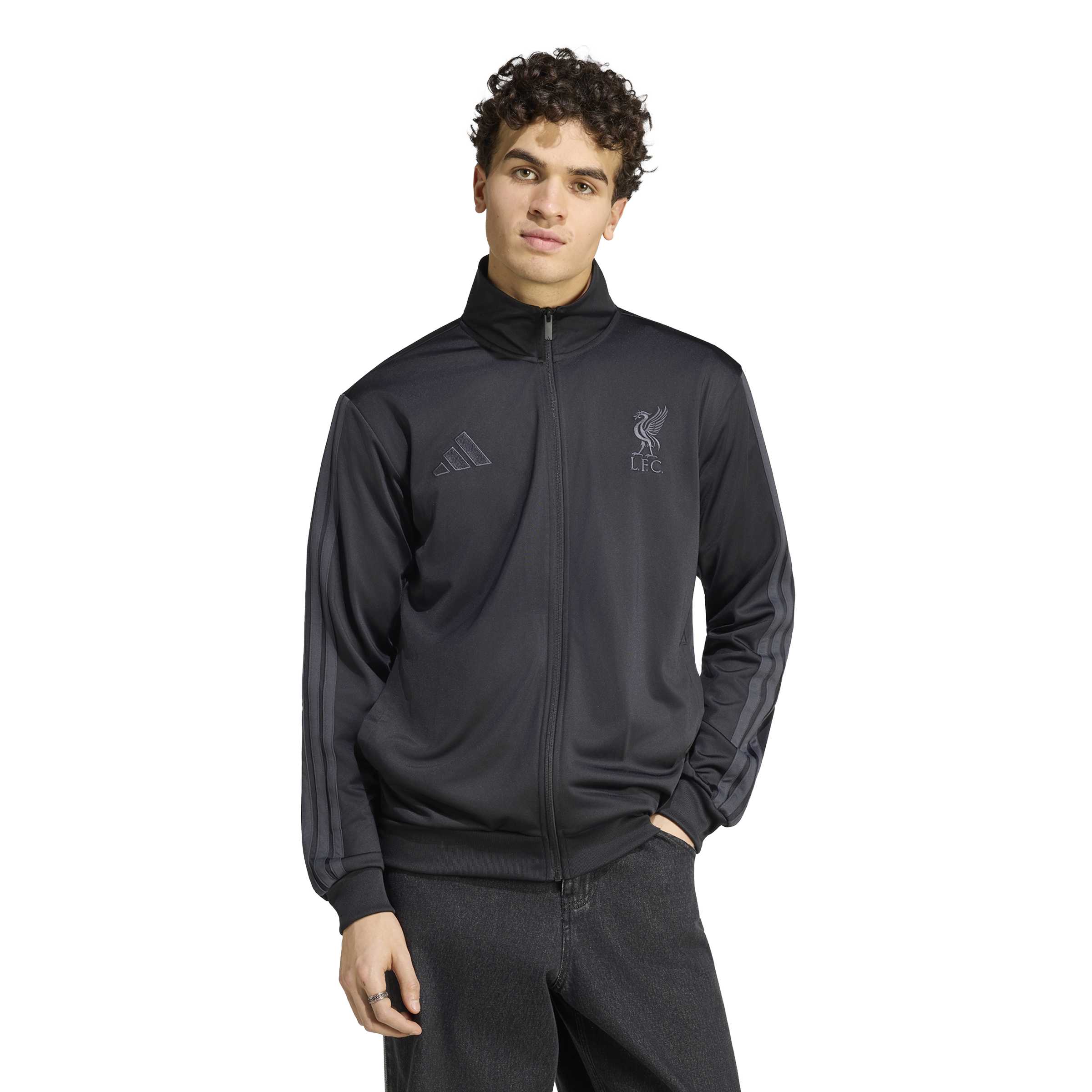 Adidas Liverpool DNA Trainingsjack 2026-2027 Zwart Donkergrijs Adidas Liverpool DNA Trainingsjack 2026-2027 Zwart Donkergrijs