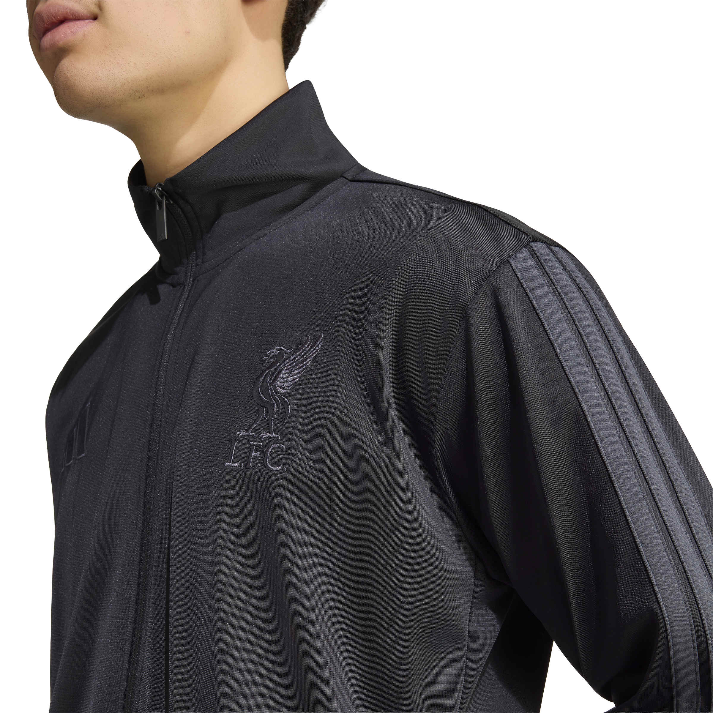 Adidas Liverpool DNA Trainingsjack 2026-2027 Zwart Donkergrijs Adidas Liverpool DNA Trainingsjack 2026-2027 Zwart Donkergrijs - foto 4