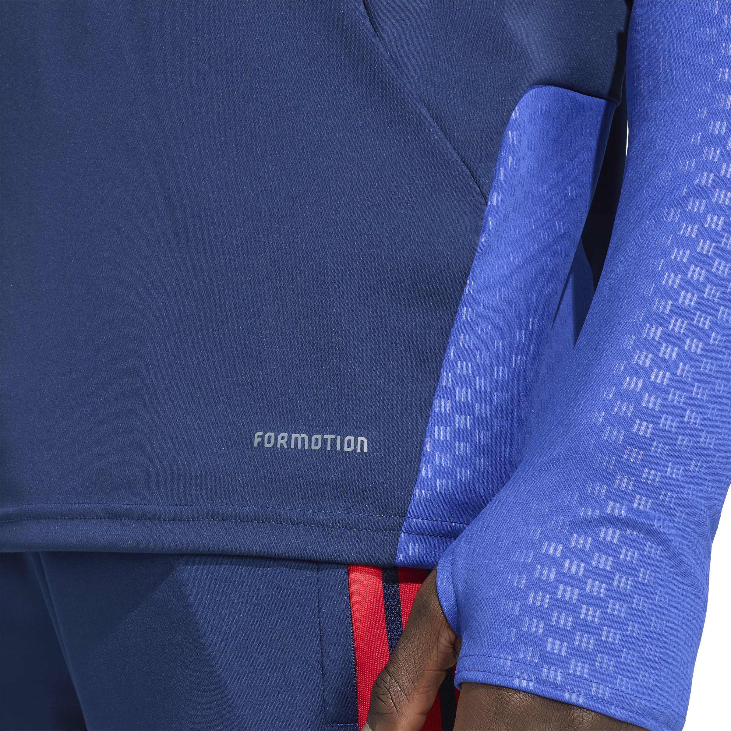 Adidas Olympique Lyon Trainingspak 1/4-Zip 2026-2027 Donkerblauw Blauw Rood Adidas Olympique Lyon Trainingspak 1/4-Zip 2026-2027 Donkerblauw Blauw Rood - Afbeelding 6
