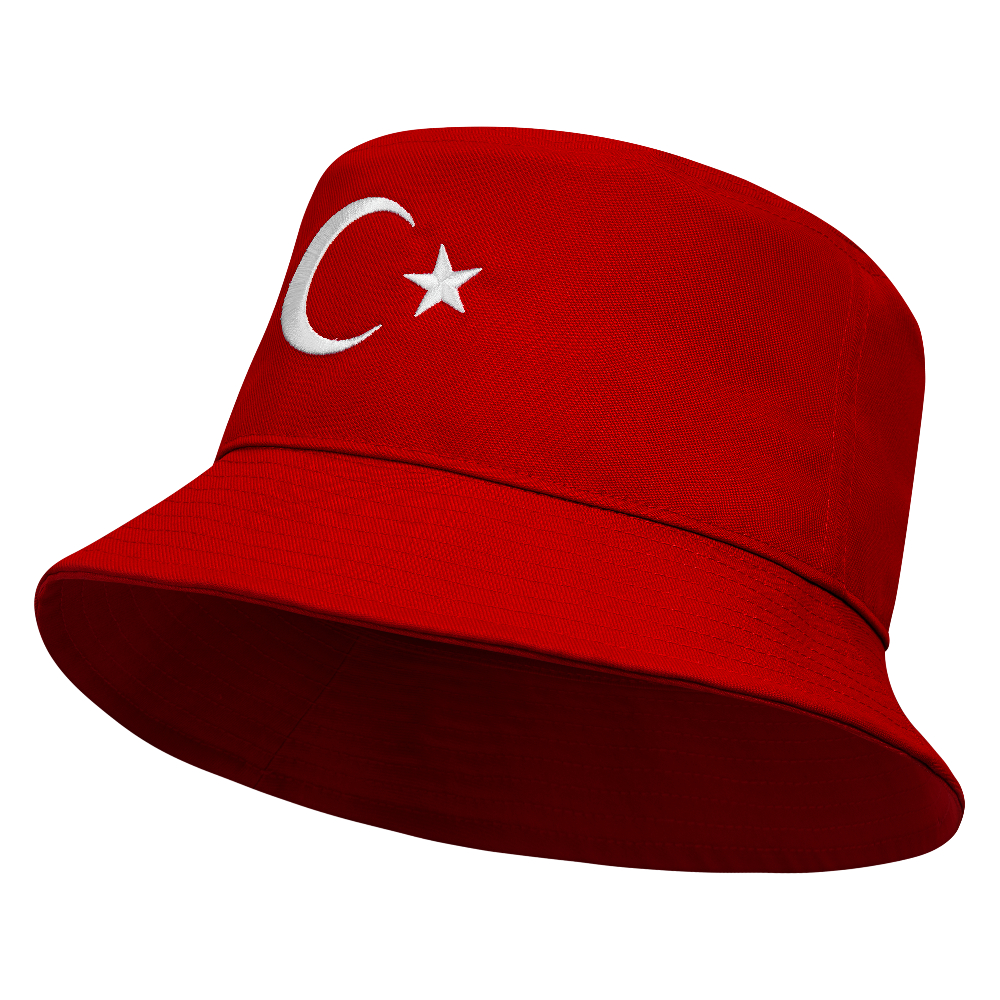 Nike Turkije Apex Bucket Hat 2026-2028 Rood Wit Nike Turkije Apex Bucket Hat 2026-2028 Rood Wit - Afbeelding 2