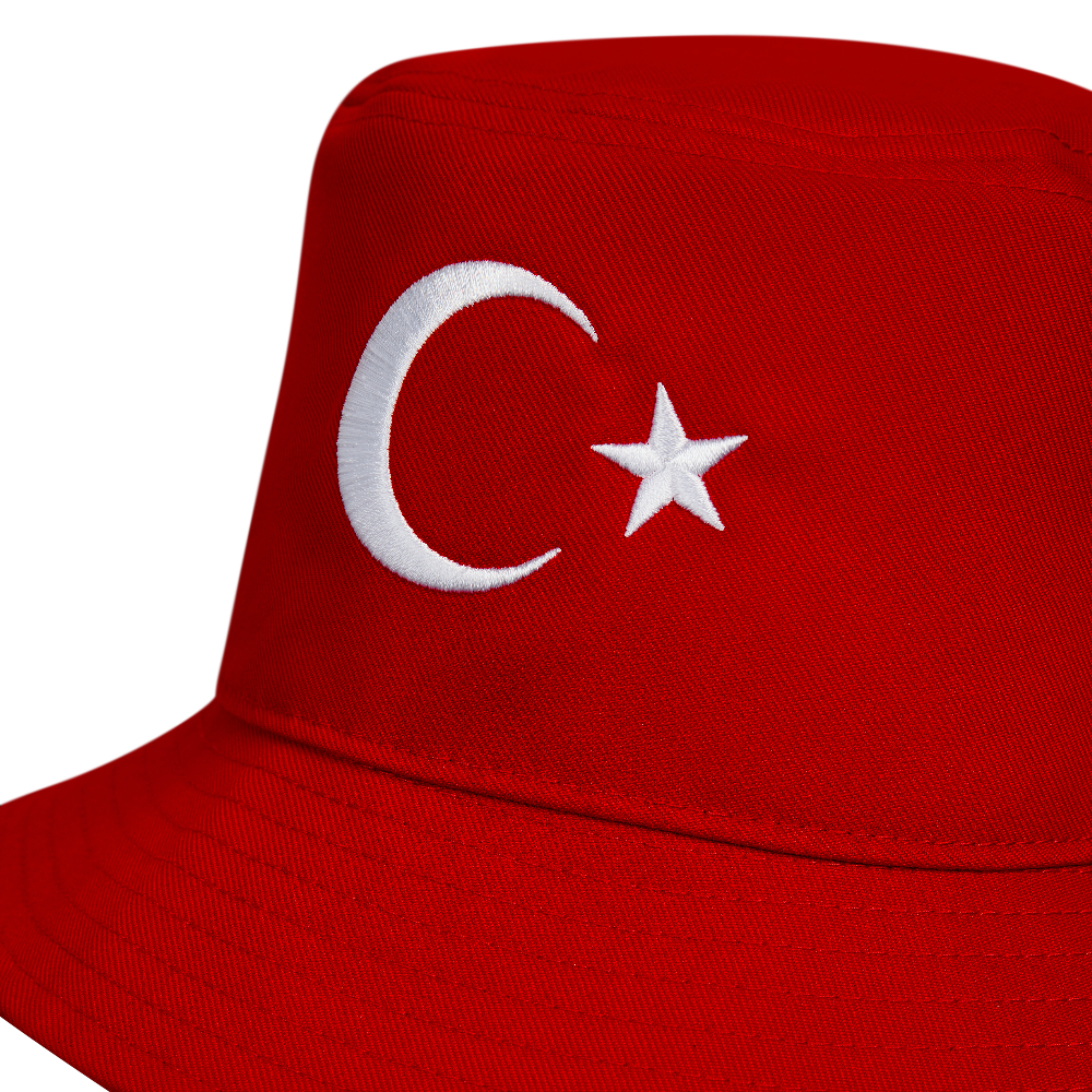 Nike Turkije Apex Bucket Hat 2026-2028 Rood Wit Nike Turkije Apex Bucket Hat 2026-2028 Rood Wit - Afbeelding 3