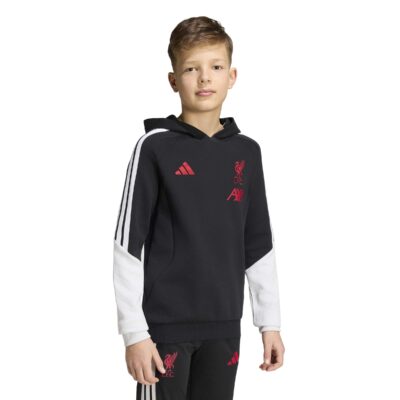 Adidas Liverpool Trainingspak Hooded 2026-2027 Kids Zwart Grijs Wit Rood - foto 2