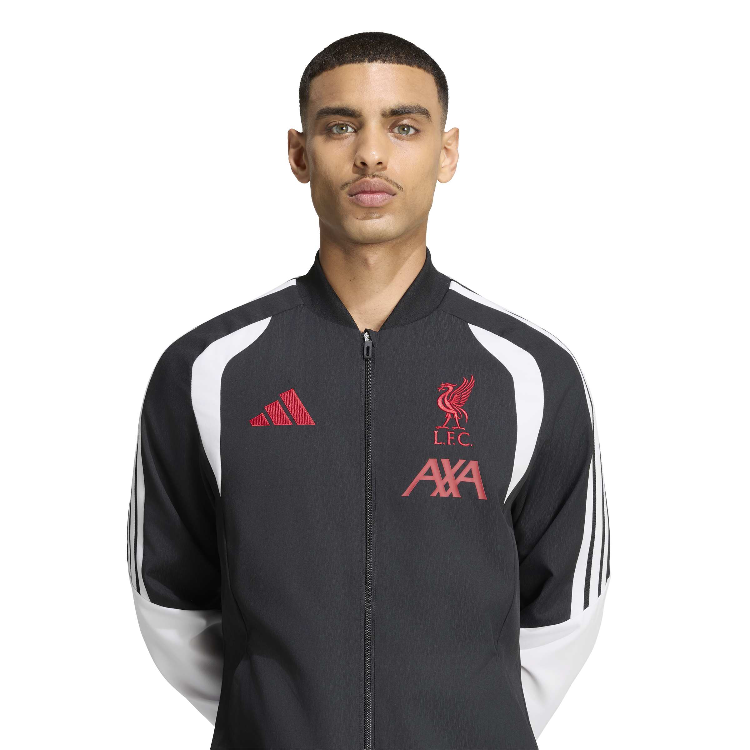 Adidas Liverpool Presentatie Trainingsjack 2026-2027 Zwart Grijs Wit Rood Adidas Liverpool Presentatie Trainingspak 2026-2027 Zwart Grijs Wit Rood - foto 5