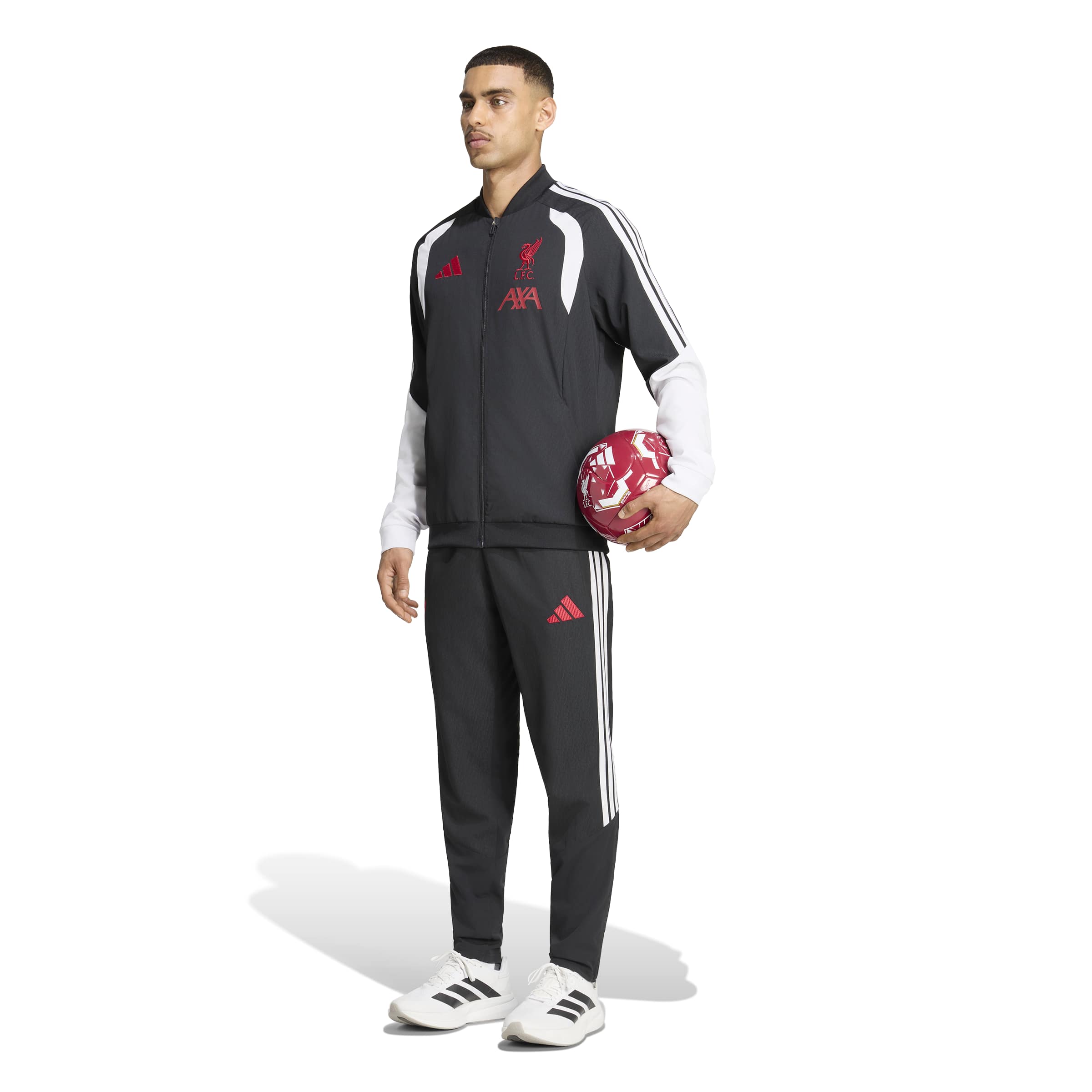 Adidas Liverpool Presentatie Trainingsjack 2026-2027 Zwart Grijs Wit Rood Adidas Liverpool Presentatie Trainingspak 2026-2027 Zwart Grijs Wit Rood - foto 2