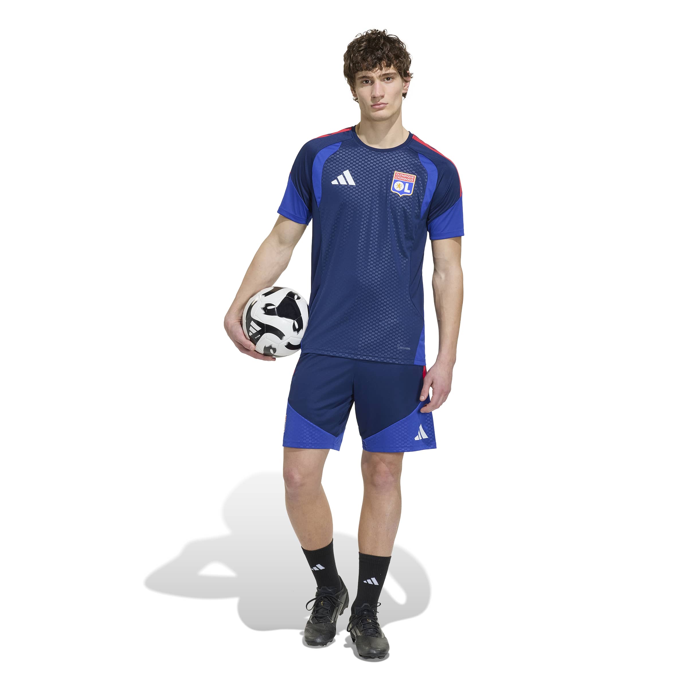 Adidas Olympique Lyon Trainingsset 2026-2027 Donkerblauw Blauw Rood Adidas Olympique Lyon Trainingsset 2026-2027 Donkerblauw Blauw Rood - Afbeelding 2