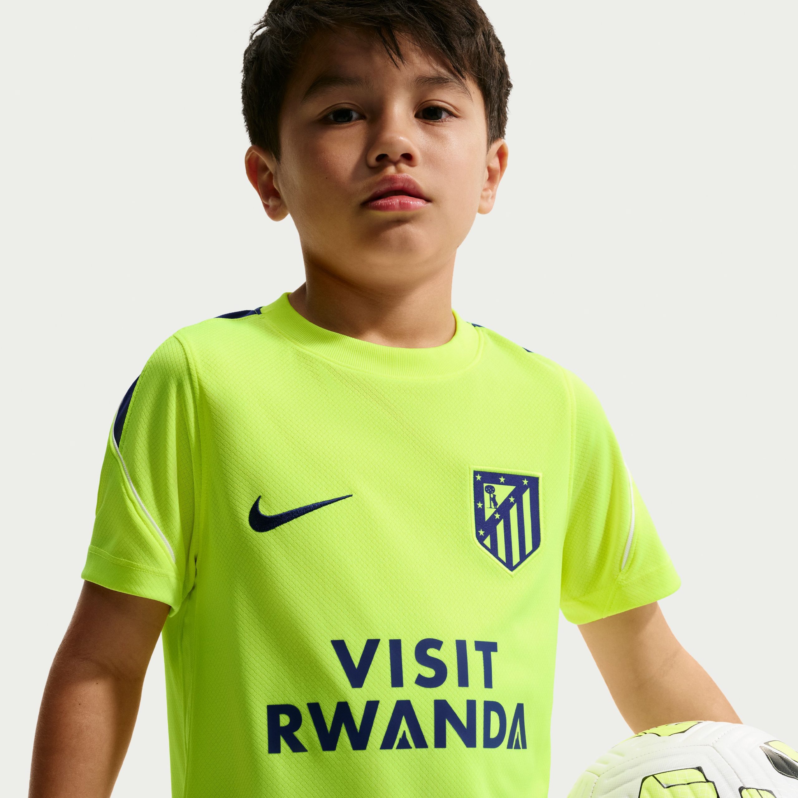Nike Atletico Madrid Strike Trainingsset 2026-2027 Kids Neongroen Zwart Donkerblauw Wit Nike Atletico Madrid Strike Trainingsset 2026-2027 Kids Neongroen Zwart Donkerblauw Wit - Afbeelding 4
