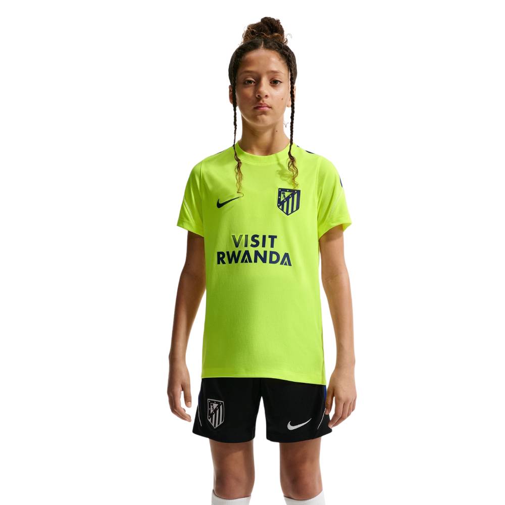 Nike Atletico Madrid Strike Trainingsset 2026-2027 Kids Neongroen Zwart Donkerblauw Wit Nike Atletico Madrid Strike Trainingsset 2026-2027 Kids Neongroen Zwart Donkerblauw Wit