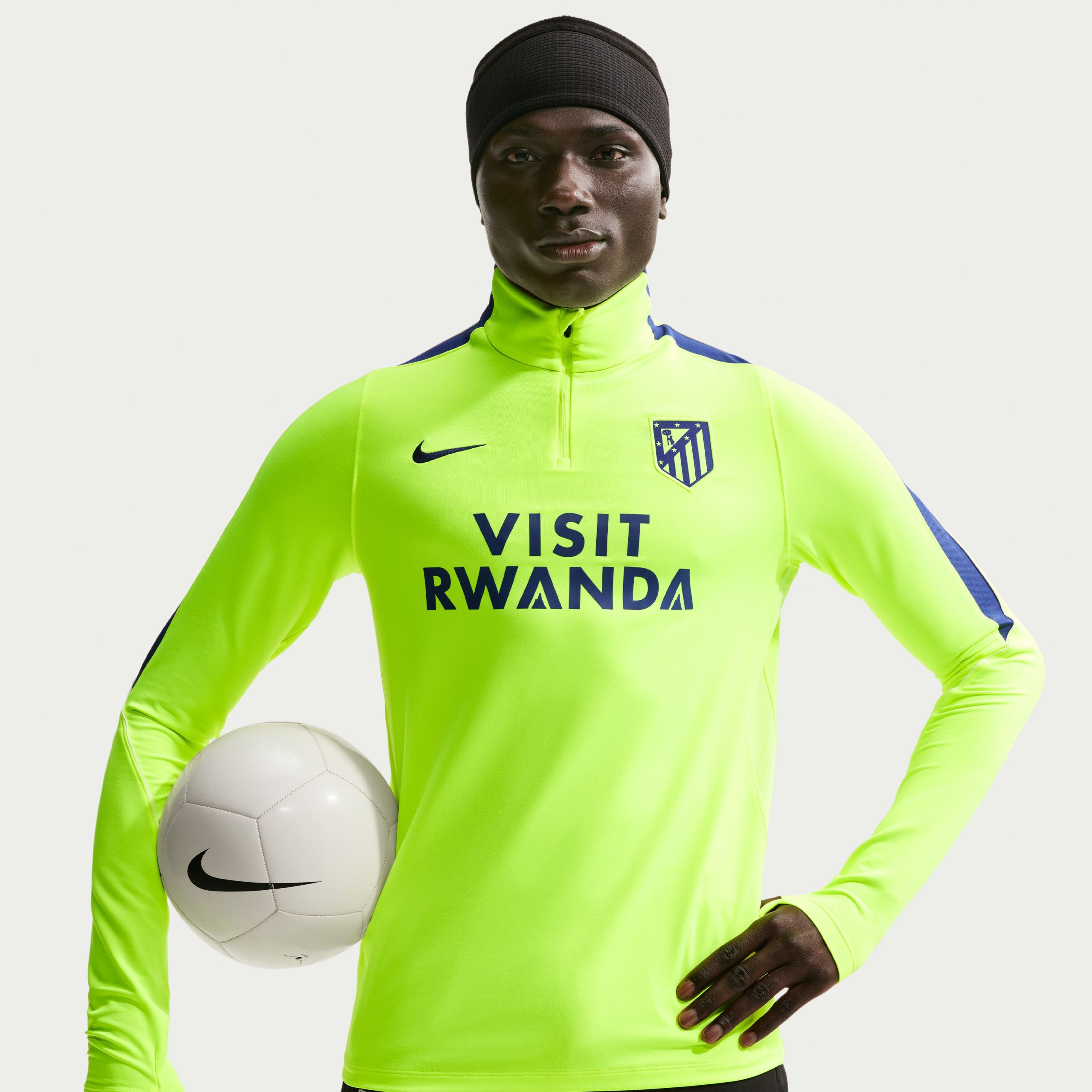 Nike Atletico Madrid Strike Trainingspak 1/4-Zip 2026-2027 Neongroen Zwart Donkerblauw Wit Nike Atletico Madrid Strike Trainingspak 1/4-Zip 2026-2027 Neongroen Zwart Donkerblauw Wit - Afbeelding 6