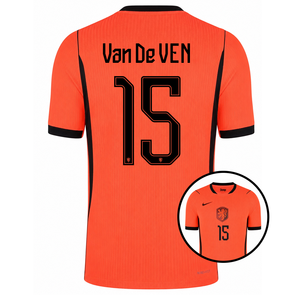 Nike Nederland Van De Ven 15 Thuisshirt Authentic 2026-2028 Nederland Van De Ven 15 Thuisshirt Authentic 2026-2028