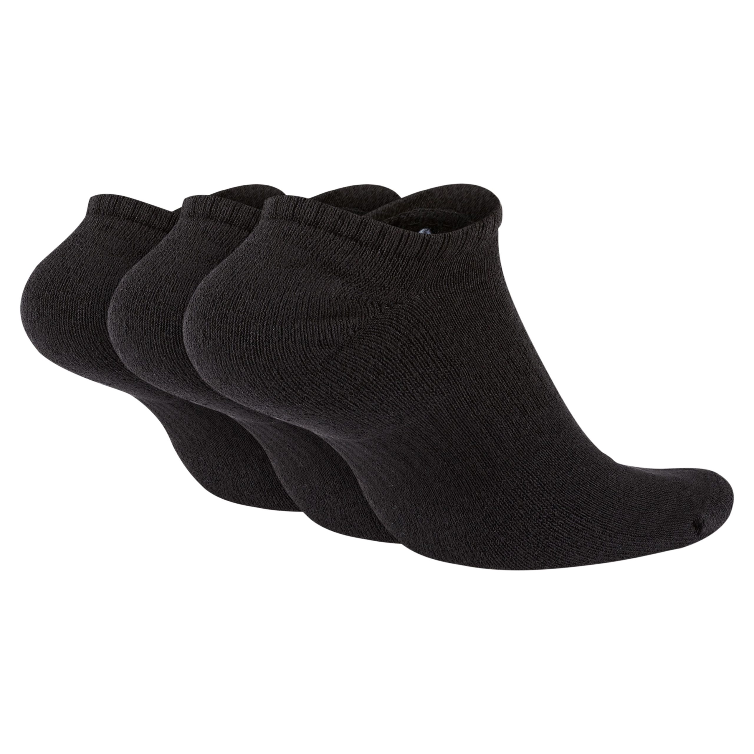 Nike Everyday Cushioned No-Show Sokken 3-Pack Zwart Wit Nike Everyday Cushioned No-Show Sokken 3-Pack Zwart Wit - Afbeelding 2