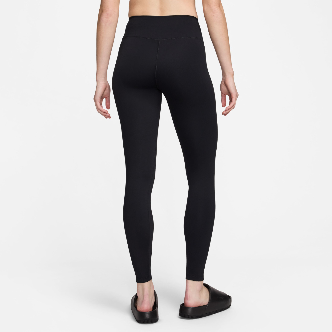 Nike One Sportlegging Dames Zwart Wit Nike One Sportlegging Dames Zwart Wit - Afbeelding 2