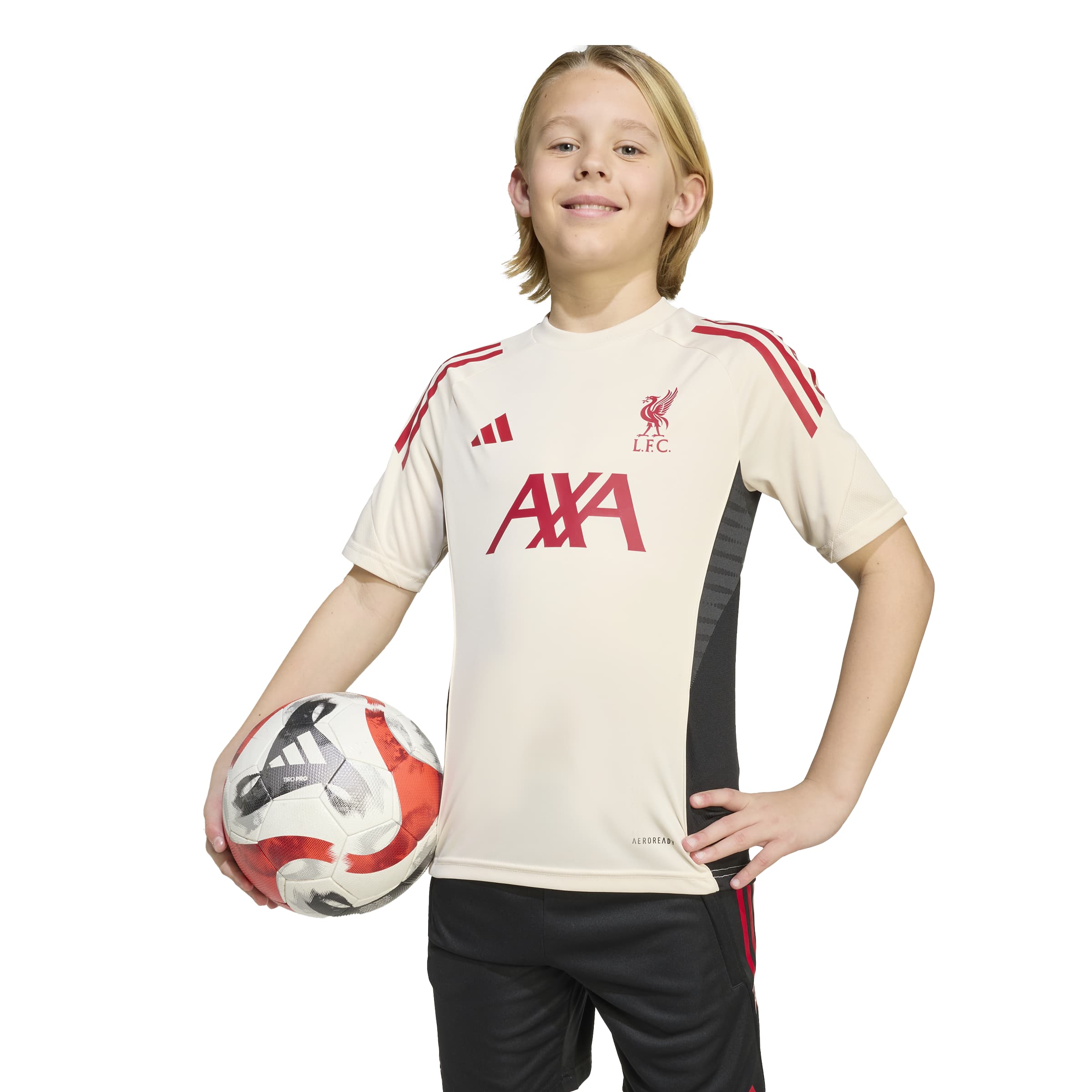 Adidas Liverpool Trainingsshirt 2025-2026 Kids Wit Rood Zwart Adidas Liverpool Trainingsshirt 2025-2026 Kids Wit Rood Zwart - foto 3