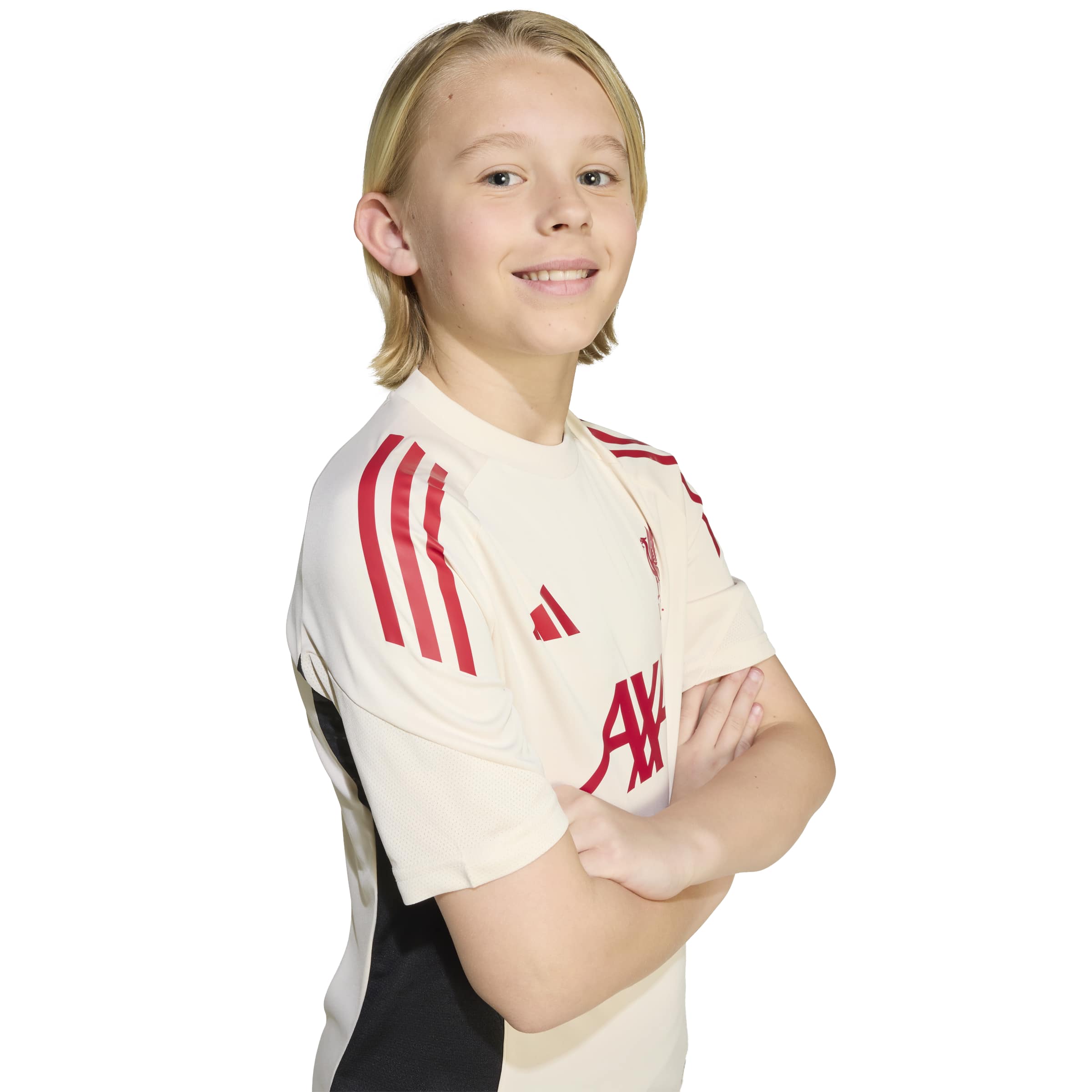 Adidas Liverpool Trainingsshirt 2025-2026 Kids Wit Rood Zwart Adidas Liverpool Trainingsshirt 2025-2026 Kids Wit Rood Zwart - foto 4