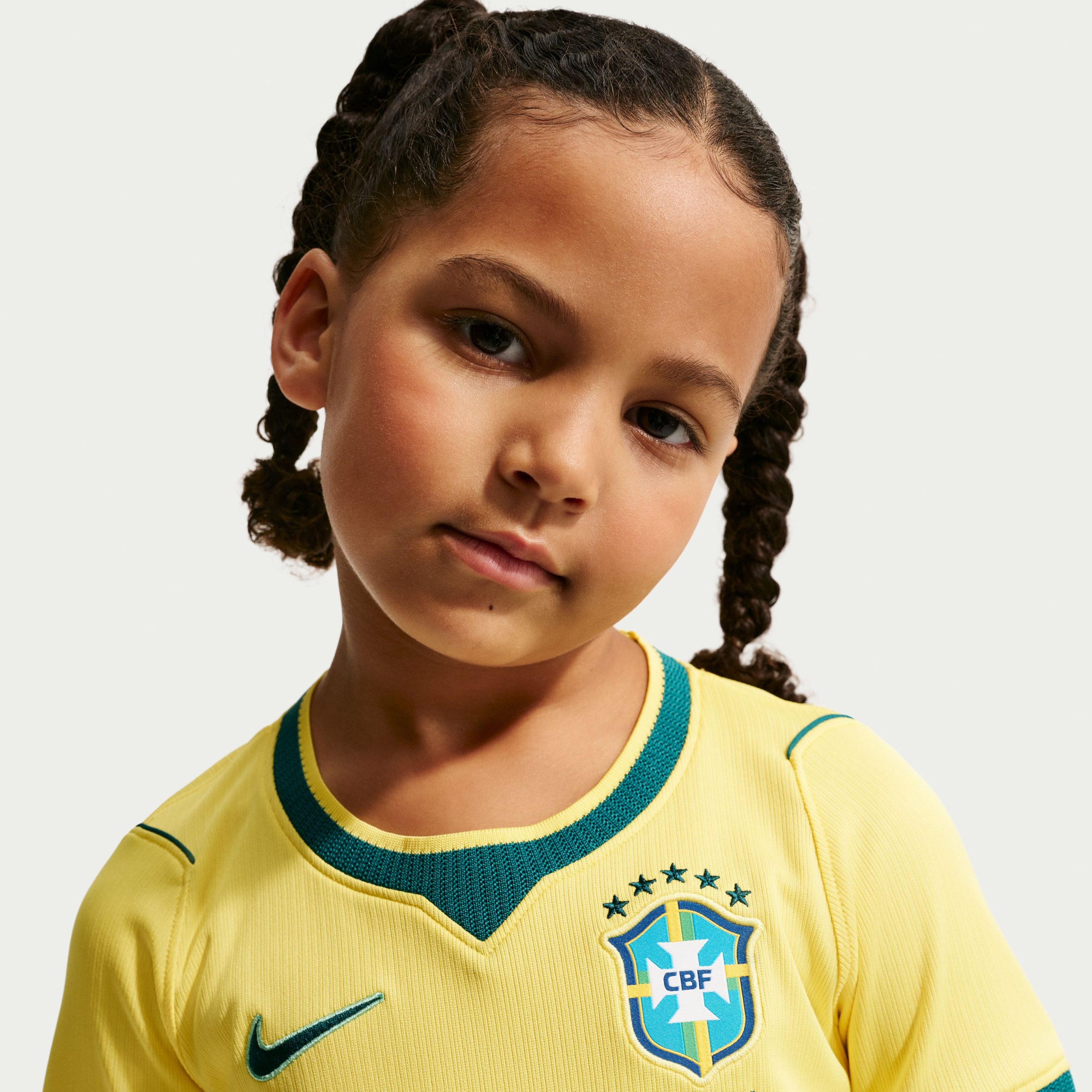 Nike Brazilië Minikit Thuis 2026-2028 Kleuters Nike Brazilië Minikit Thuis 2026-2028 Kleuters - Afbeelding 4