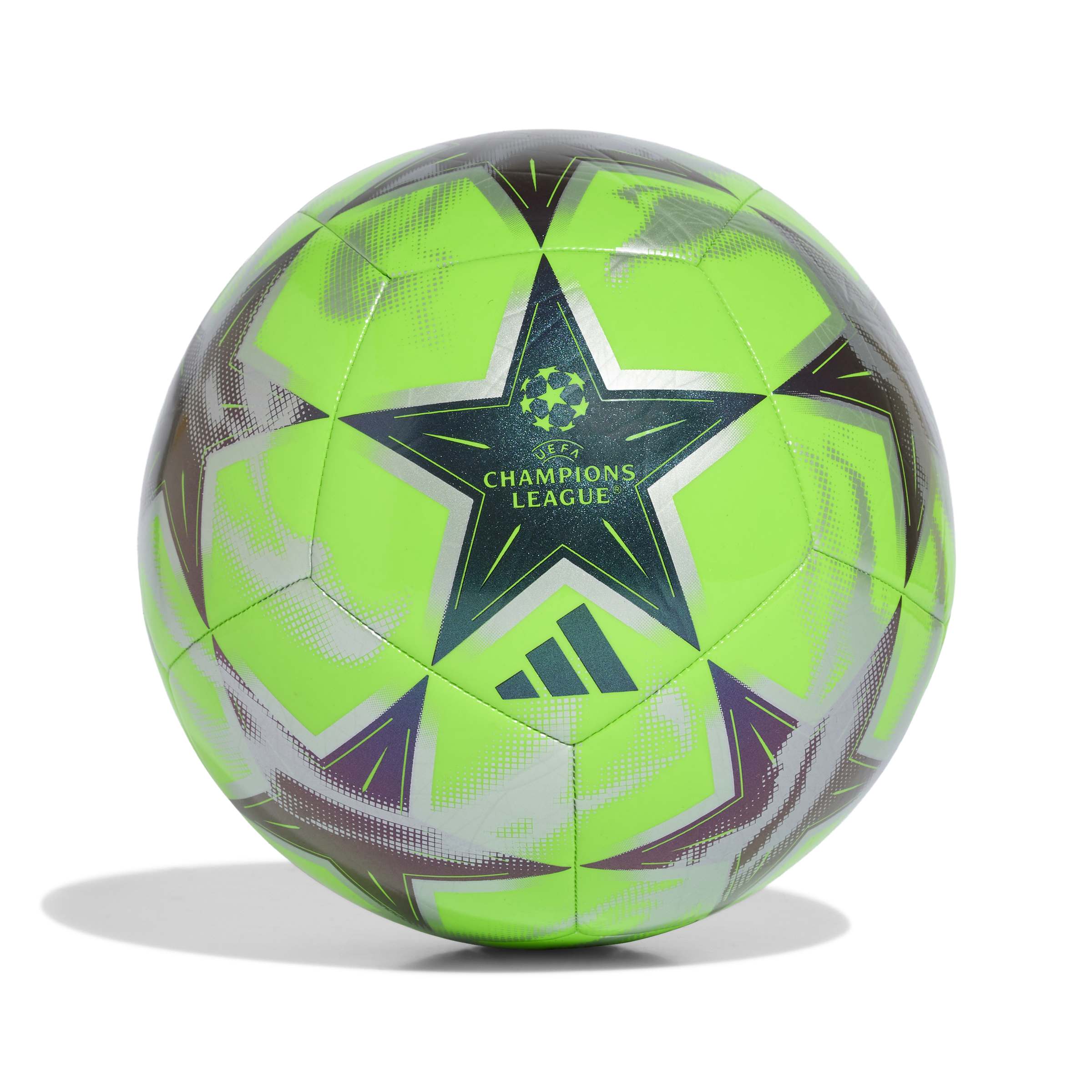Adidas UEFA Champions League Club Voetbal Maat 5 2026-2027 Zilvergrijs Zwart Felgroen Adidas UEFA Champions League Club Voetbal Maat 5 2026-2027 Zilvergrijs Zwart Felgroen