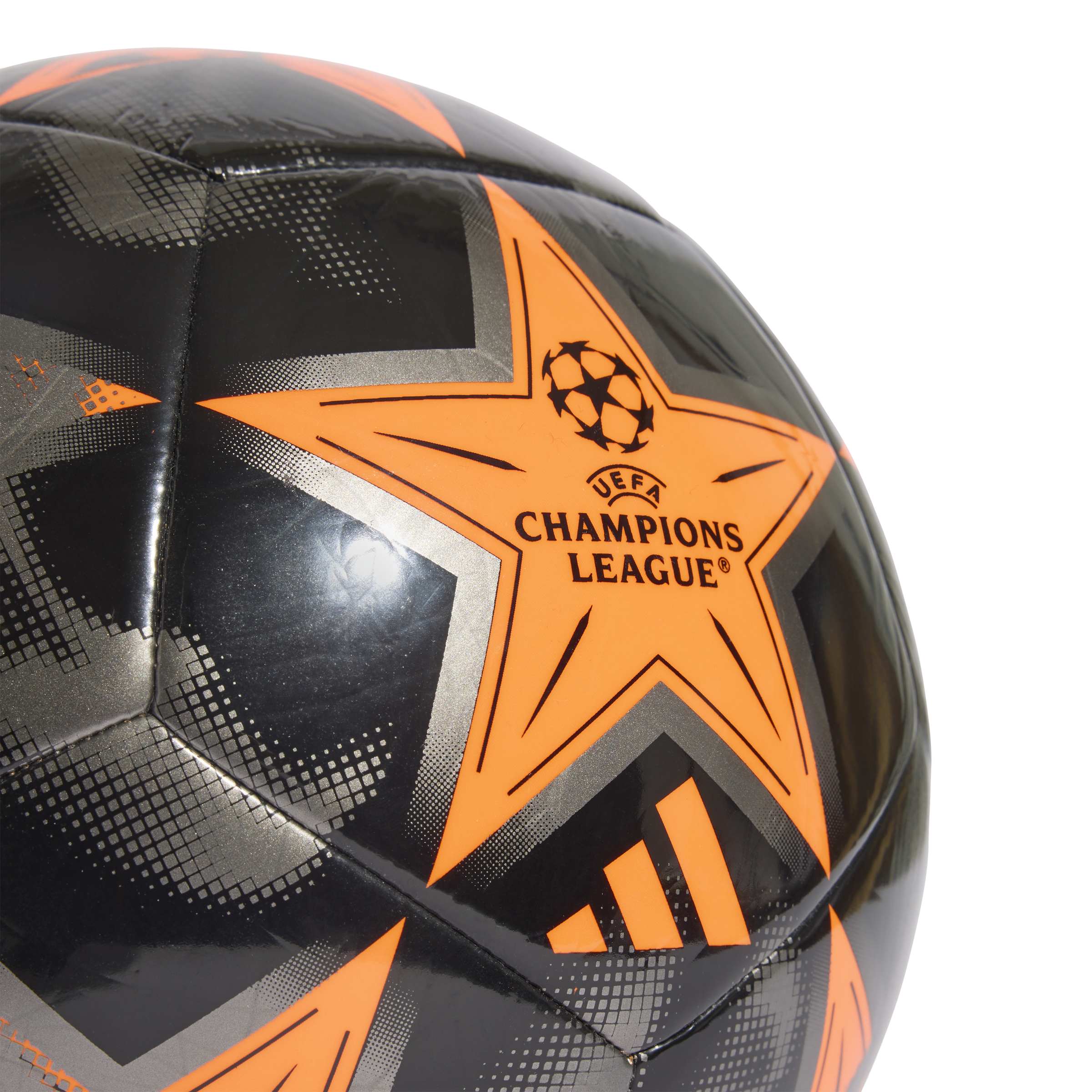 Adidas UEFA Champions League Club Voetbal Maat 5 2026-2027 Zilvergrijs Zwart Oranje Adidas UEFA Champions League Club Voetbal Maat 5 2026-2027 Zilvergrijs Zwart Oranje - Afbeelding 3