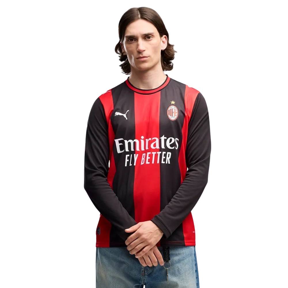 PUMA AC Milan Thuisshirt Lange Mouwen 2026-2027 PUMA AC Milan Thuisshirt Lange Mouwen 2026-2027