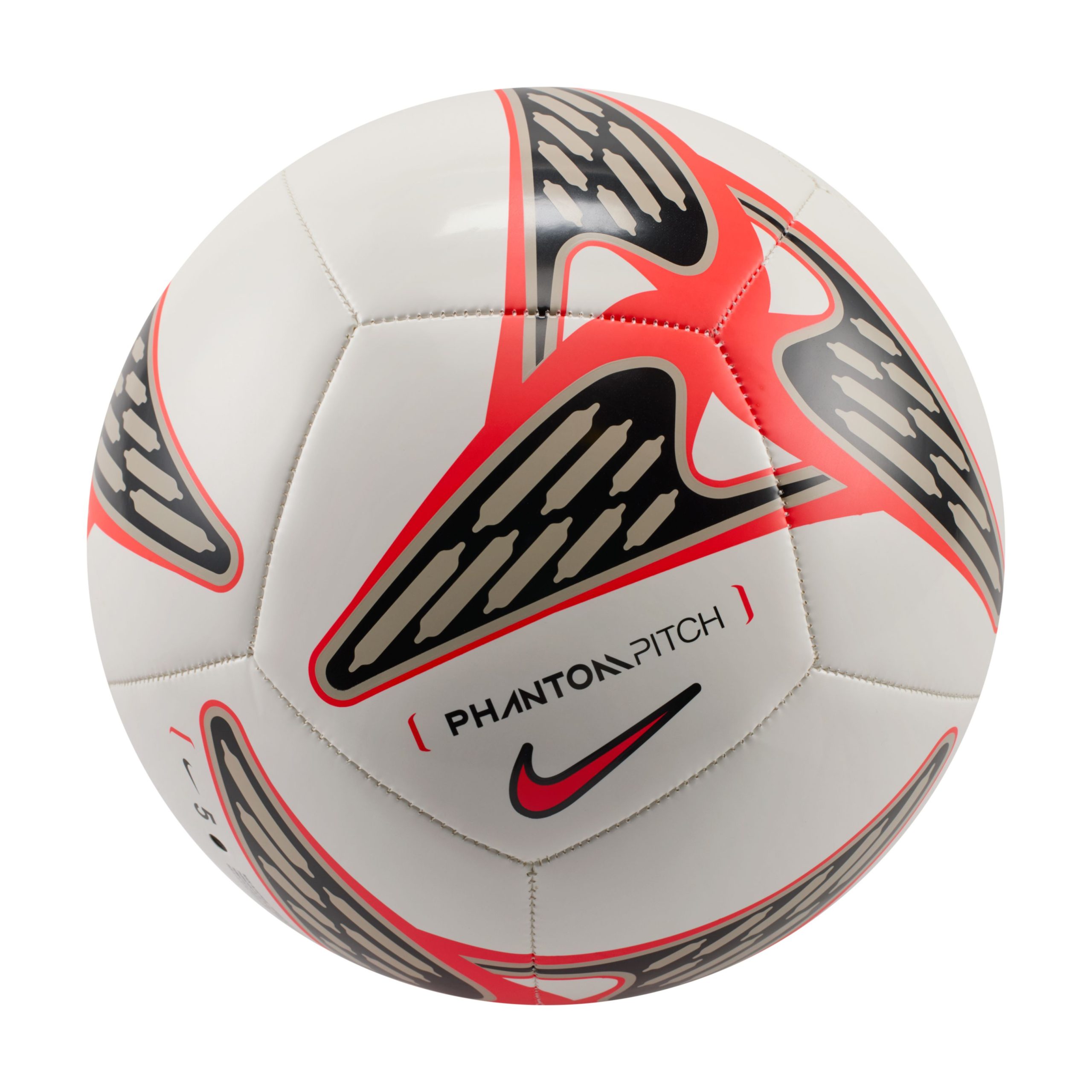 Nike Phantom Voetbal Maat 5 Wit Felrood Zwart Goud Nike Phantom Voetbal Maat 5 Wit Felrood Zwart Goud
