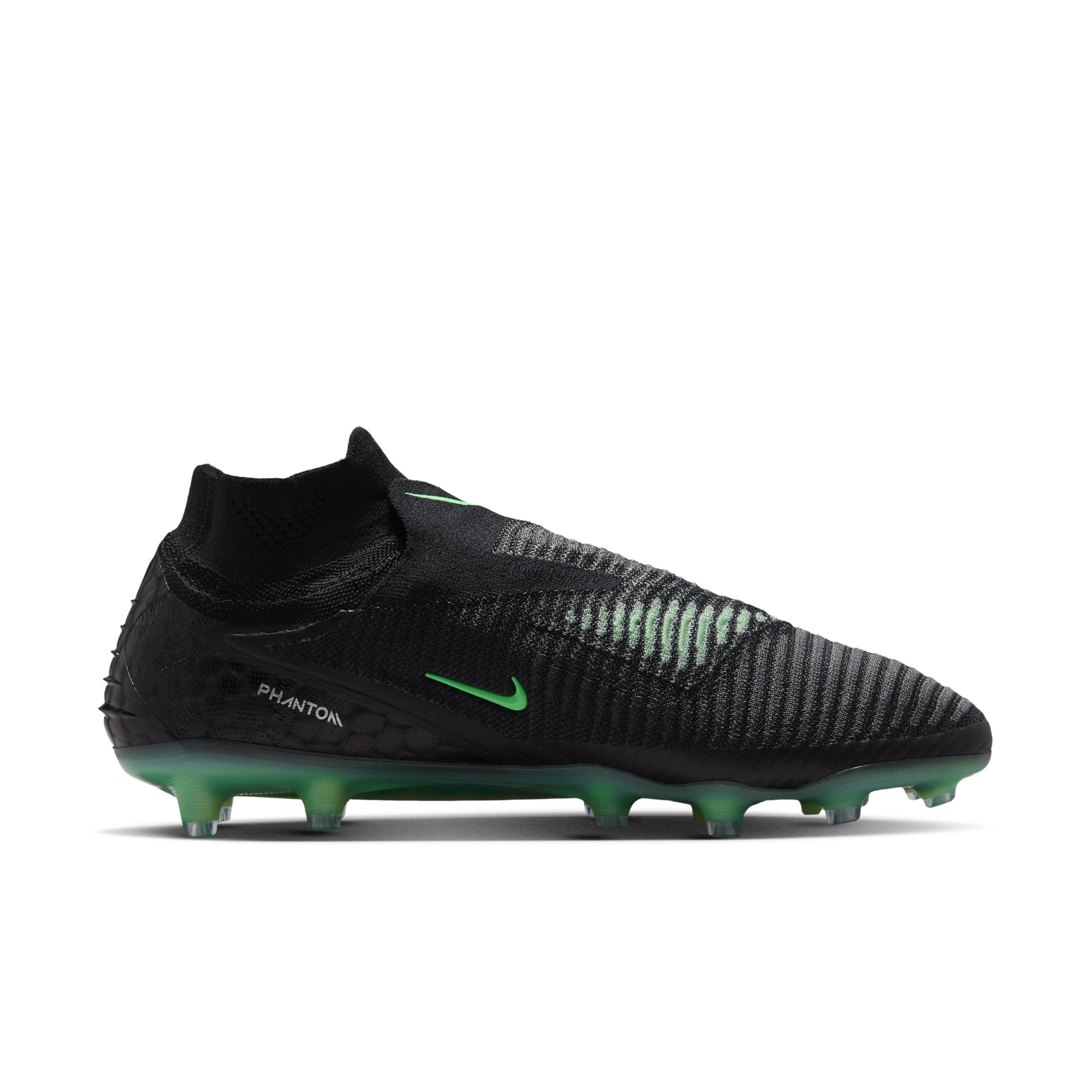 Nike Phantom 6 High Elite Kunstgras Voetbalschoenen (AG) Zwart Felgroen Nike Phantom 6 High Elite Kunstgras Voetbalschoenen (AG) Zwart Felgroen - Afbeelding 3