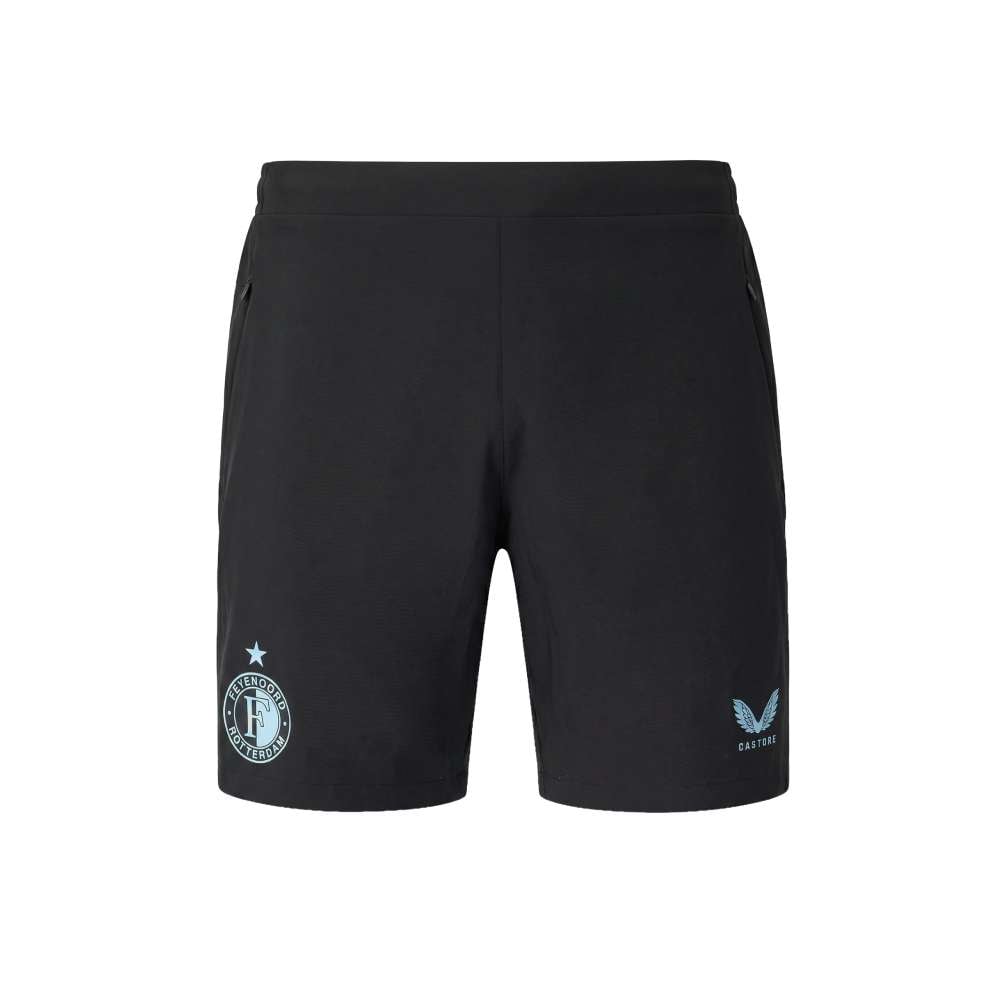Castore Feyenoord Trainingsbroekje 2026-2027 Zwart Lichtblauw Castore Feyenoord Trainingsbroekje 2026-2027 Zwart Lichtblauw