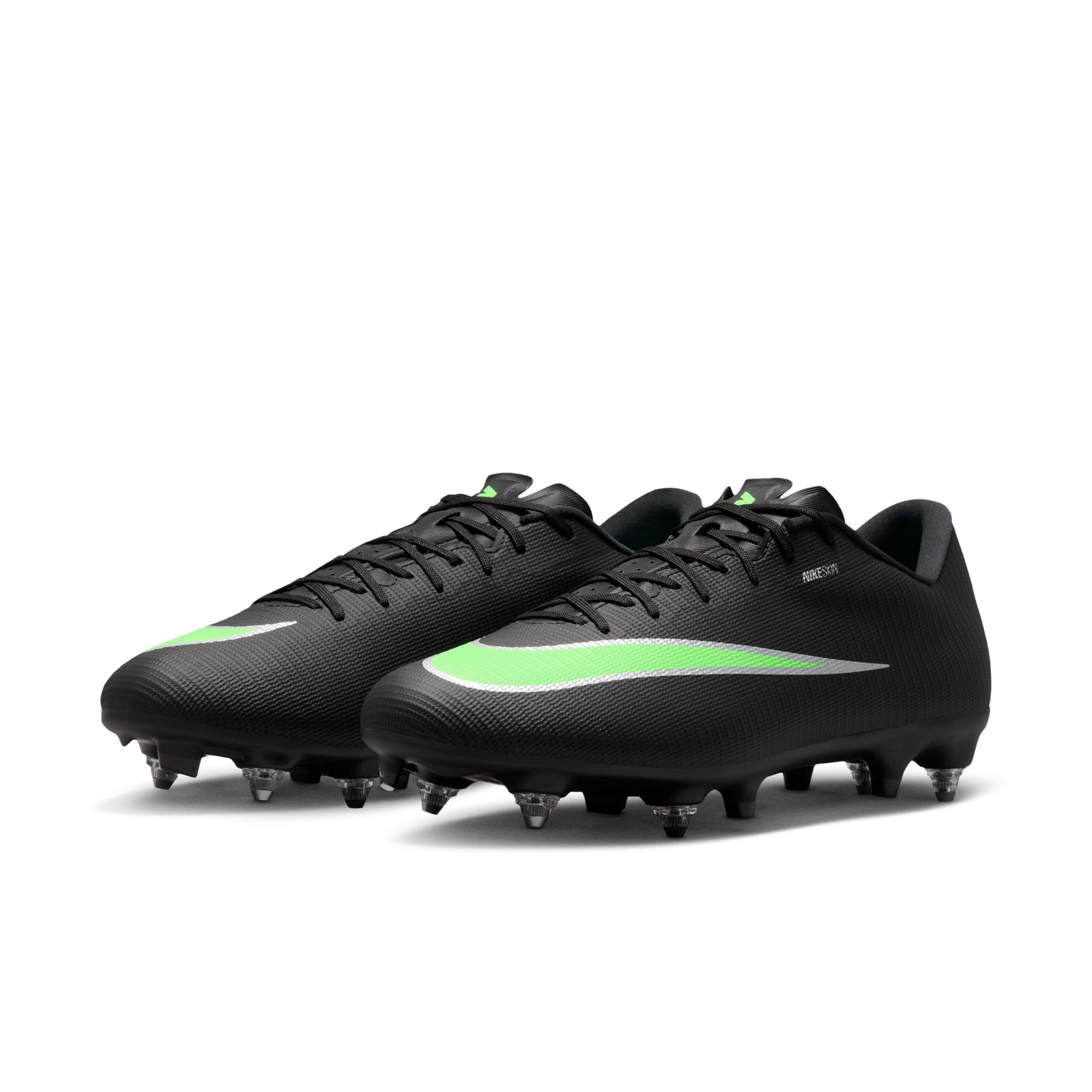 Nike Mercurial Vapor 17 Academy IJzeren-Nop Voetbalschoenen (SG) Anti-Clog Zwart Felgroen Zilvergrijs Nike Mercurial Vapor 17 Academy IJzeren-Nop Voetbalschoenen (SG) Anti-Clog Zwart Felgroen Zilvergrijs - Afbeelding 5
