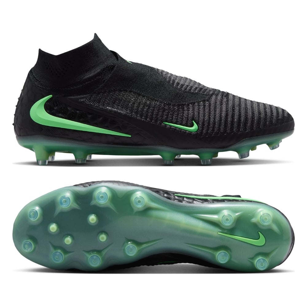 Nike Phantom 6 High Elite Kunstgras Voetbalschoenen (AG) Zwart Felgroen Nike Phantom 6 High Elite Kunstgras Voetbalschoenen (AG) Zwart Felgroen