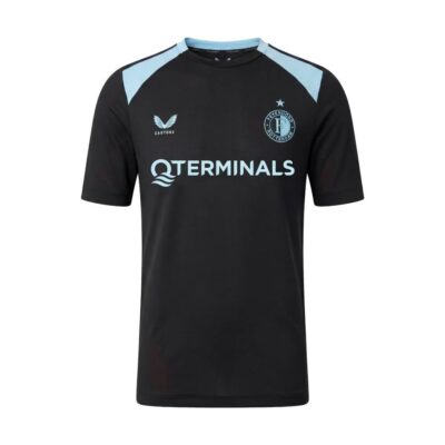 Castore Feyenoord Trainingsshirt 2026-2027 Kids Zwart Lichtblauw