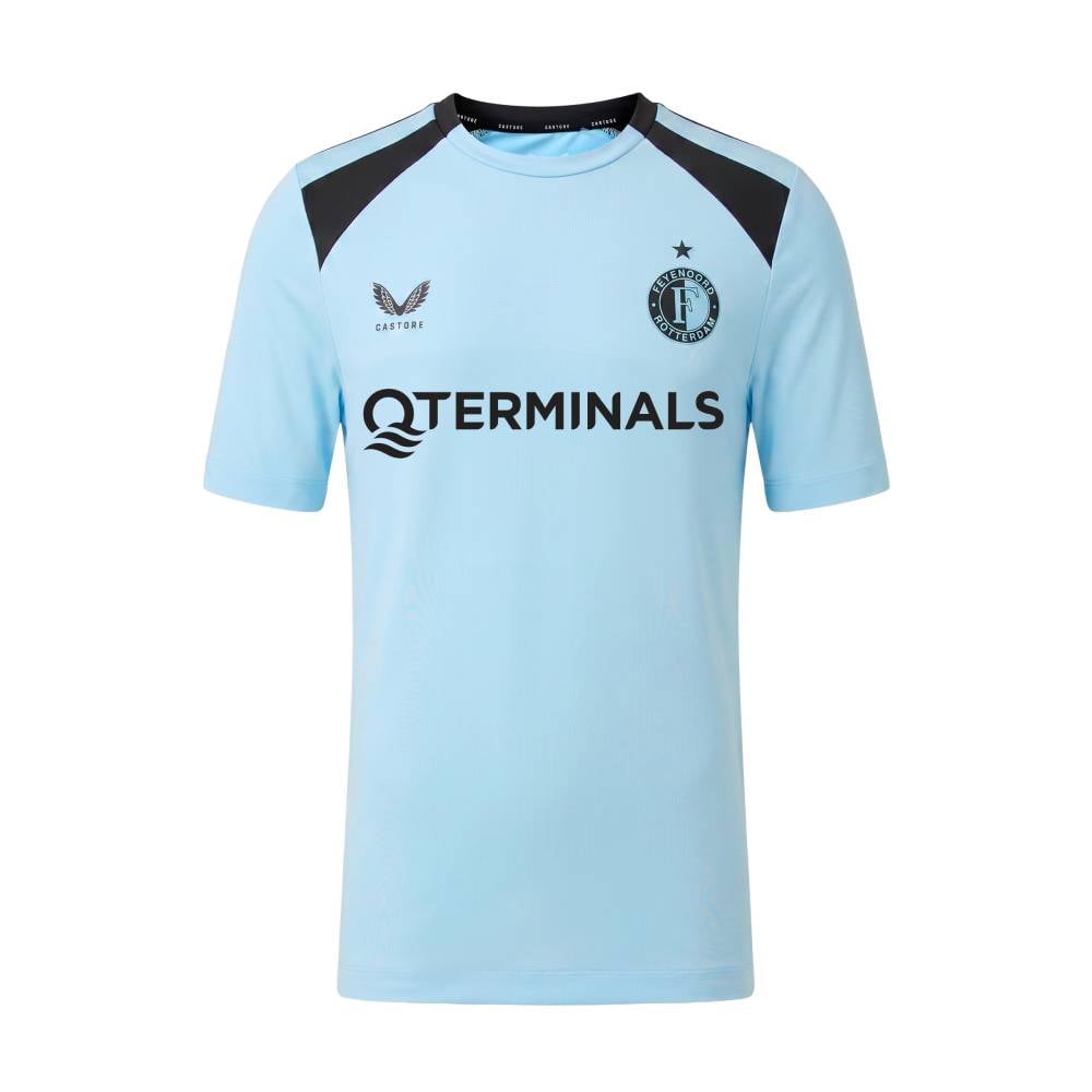 Castore Feyenoord Trainingsshirt 2026-2027 Kids Lichtblauw Zwart Castore Feyenoord Trainingsshirt 2026-2027 Kids Lichtblauw Zwart