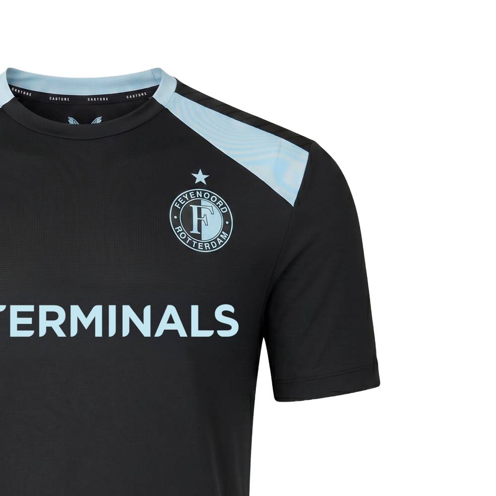 Castore Feyenoord Trainingsshirt 2026-2027 Zwart Lichtblauw Castore Feyenoord Trainingsset 2026-2027 Zwart Lichtblauw - foto 5