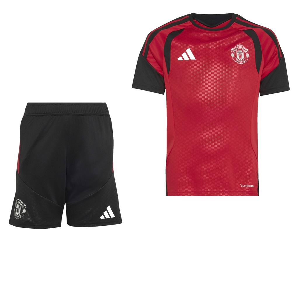 Adidas Manchester United Trainingsset 2026-2027 Kids Rood Zwart Wit Adidas Manchester United Trainingsset 2026-2027 Kids Rood Zwart Wit