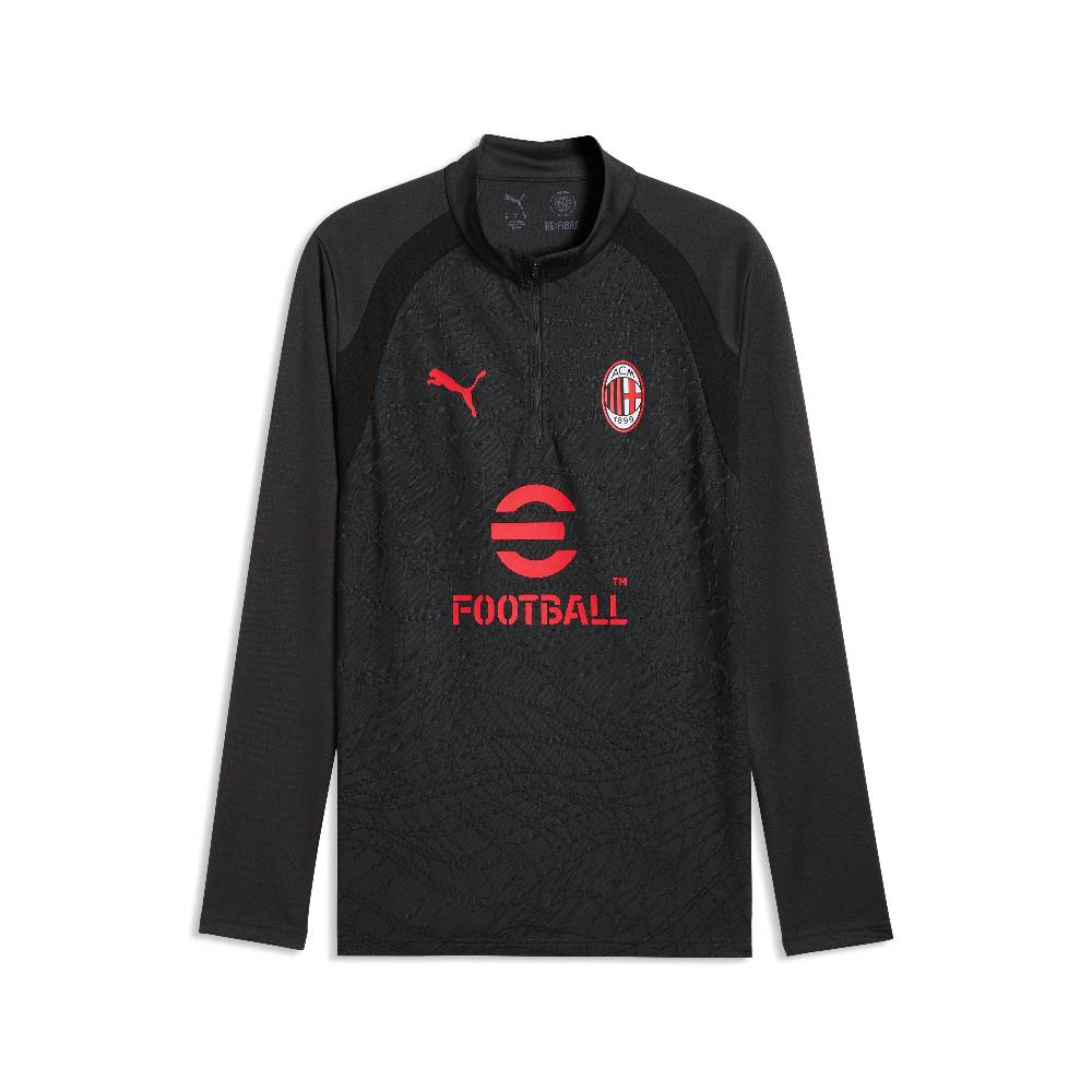 PUMA AC Milan Trainingspak 1/4-Zip 2026-2027 Donkergrijs Rood PUMA AC Milan Trainingspak 1/4-Zip 2026-2027 Donkergrijs Rood - Afbeelding 4