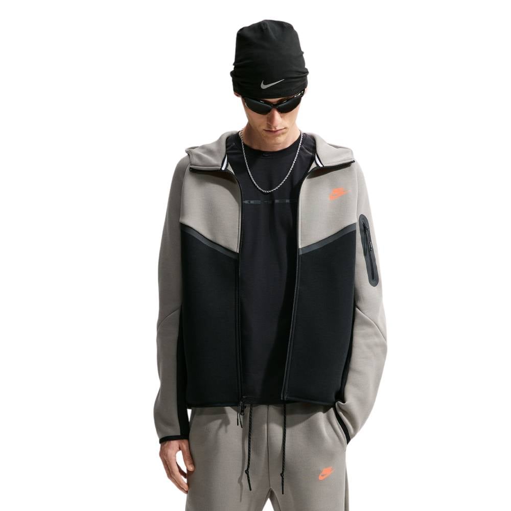 Nike Tech Fleece Sportswear Vest Donkergrijs Zwart Oranje Nike Tech Fleece Sportswear Vest Donkergrijs Zwart Oranje