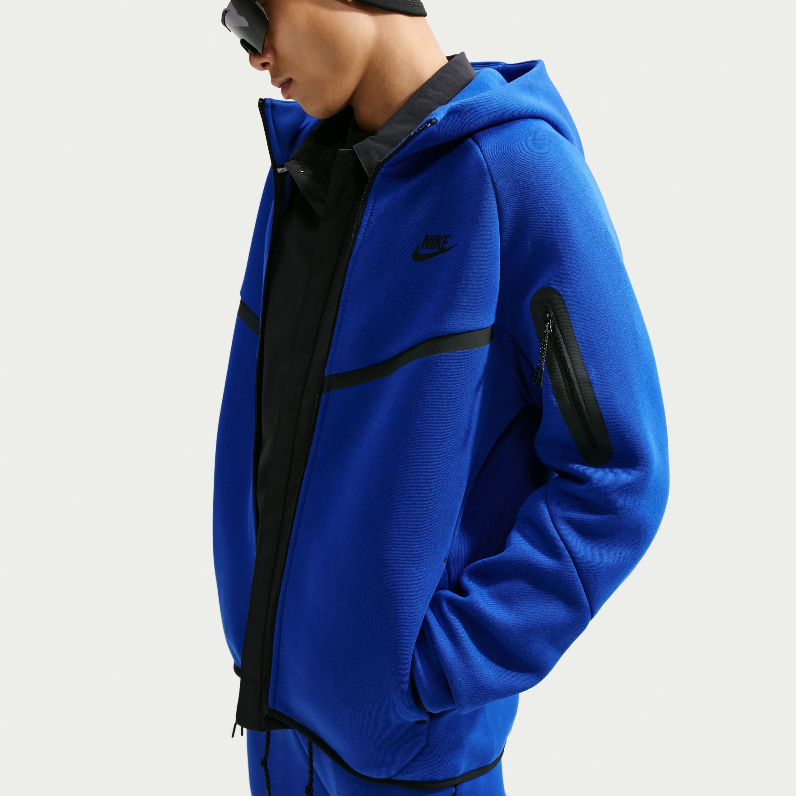 Nike Tech Fleece Sportswear Vest Felblauw Zwart Nike Tech Fleece Sportswear Vest Felblauw Zwart - Afbeelding 4