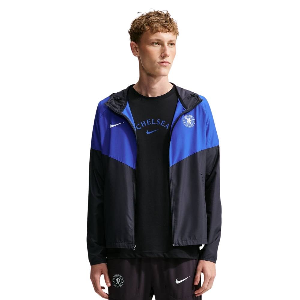 Nike Chelsea City Side Trainingsjack 2026-2027 Donkerblauw Wit Nike Chelsea City Side Trainingsjack 2026-2027 Donkerblauw Wit