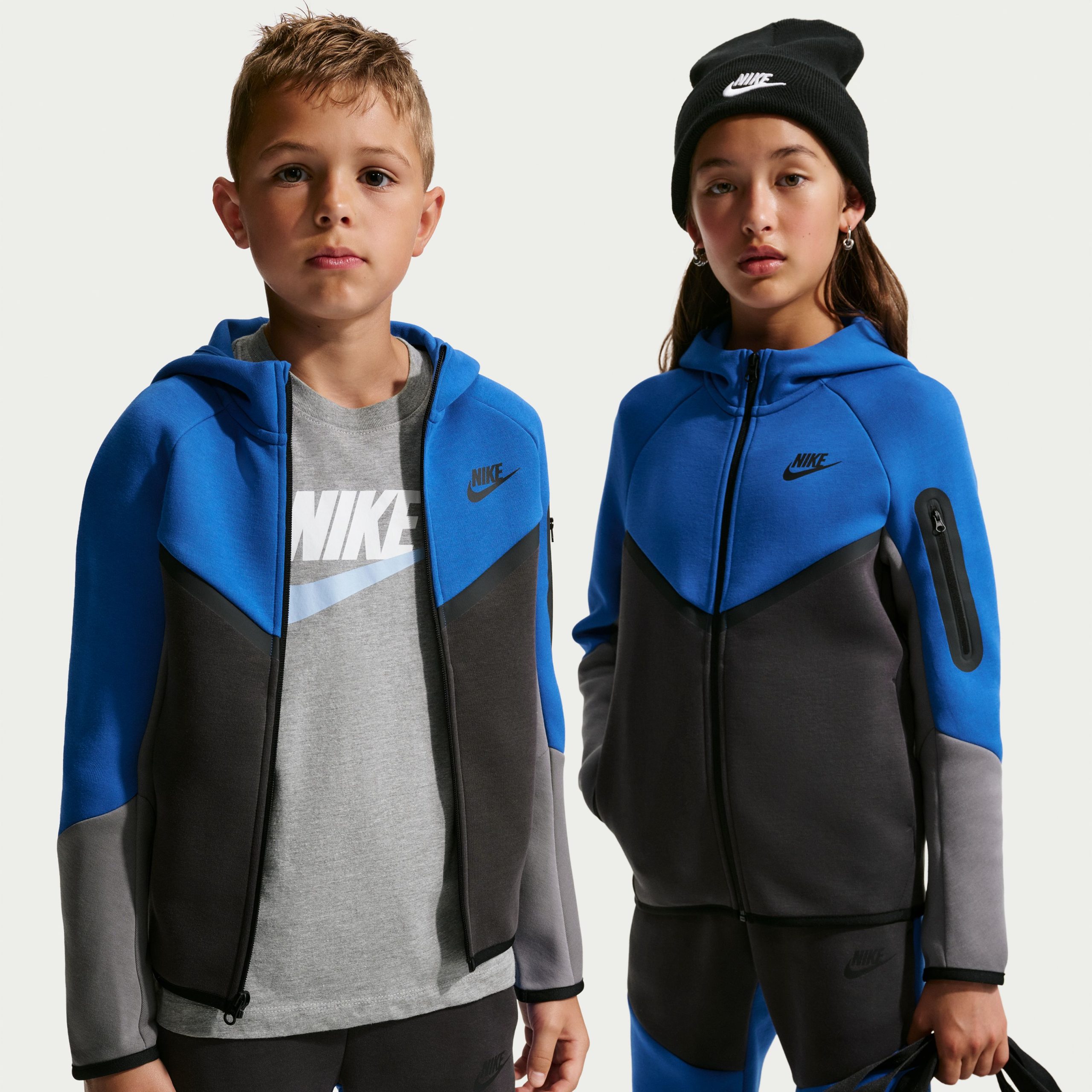 Nike Tech Fleece Sportswear Vest Kids Donkerblauw Donkergrijs Zwart Nike Tech Fleece Sportswear Vest Kids Donkerblauw Donkergrijs Zwart - Afbeelding 6