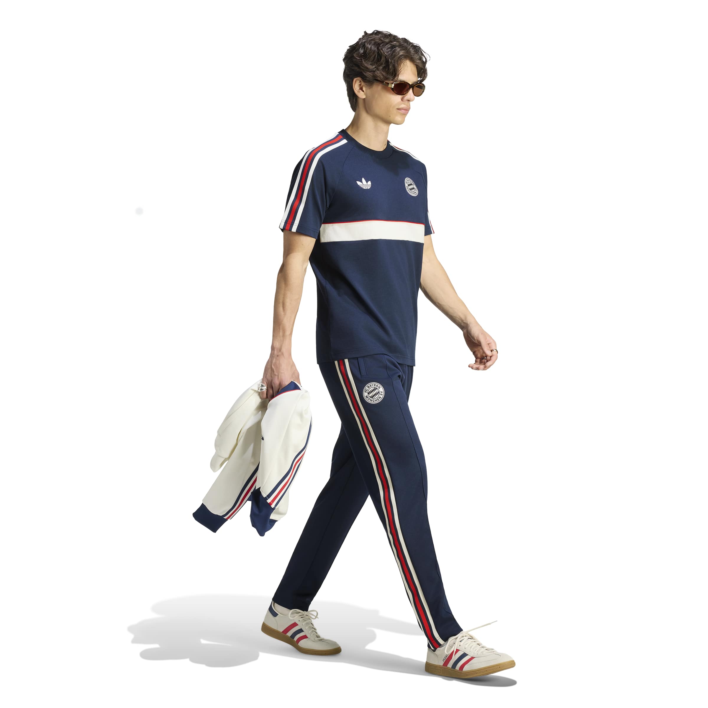 Adidas Bayern München Originals T-Shirt Donkerblauw Wit Adidas Bayern München Originals T-Shirt Donkerblauw Wit - Afbeelding 5