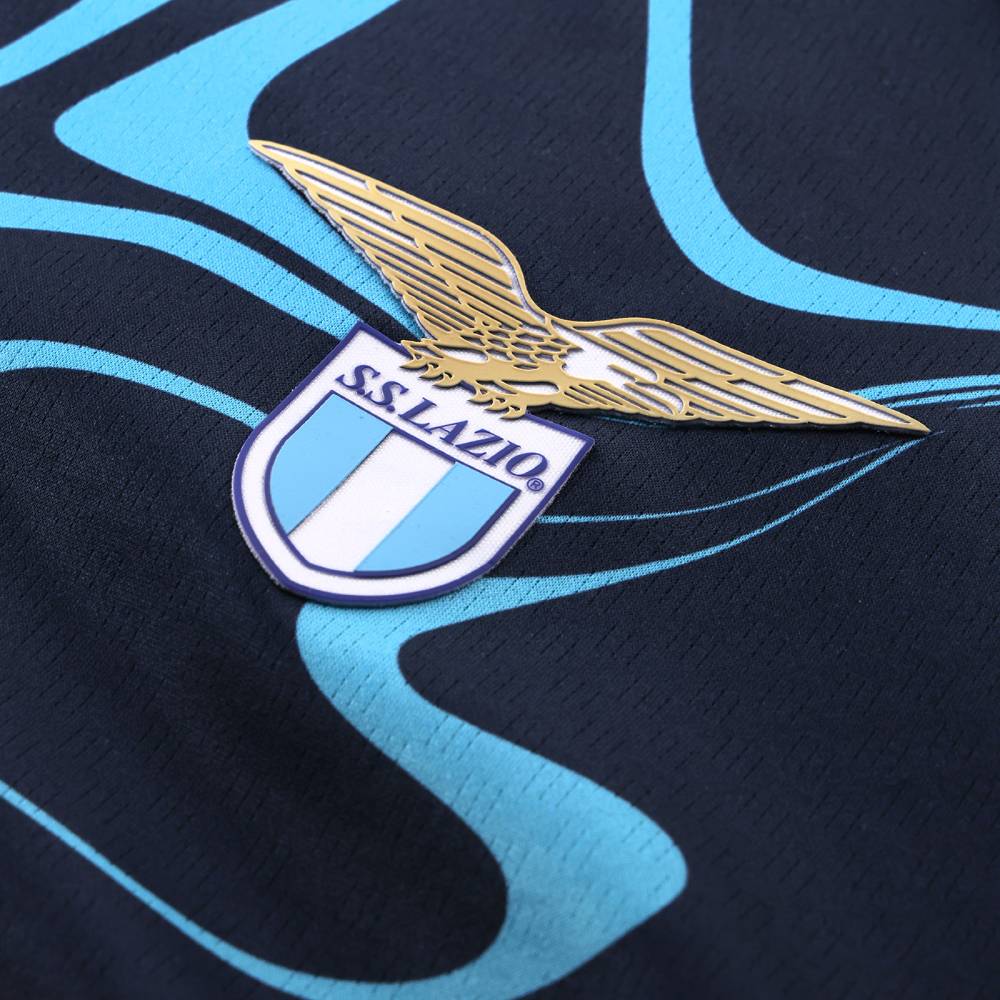 Mizuno Lazio Roma Pre-Match Trainingsshirt 2026-2027 Donkerblauw Blauw Wit Mizuno Lazio Roma Pre-Match Trainingsshirt 2026-2027 Donkerblauw Blauw Wit - Afbeelding 3