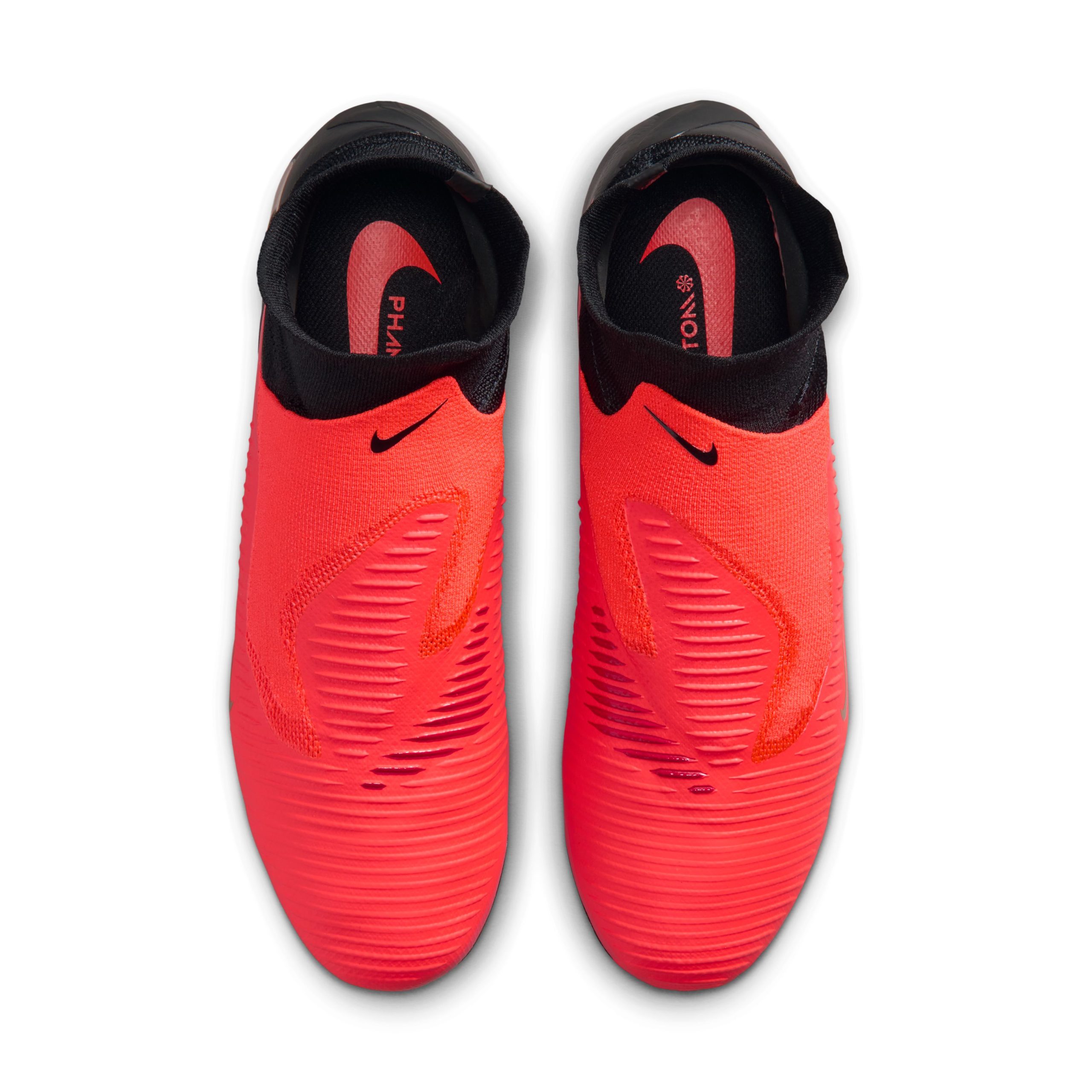 Nike Phantom 6 High Pro Kunstgras Voetbalschoenen (AG) Zwart Felrood Goud Nike Phantom 6 High Pro Kunstgras Voetbalschoenen (AG) Zwart Felrood Goud - Afbeelding 5