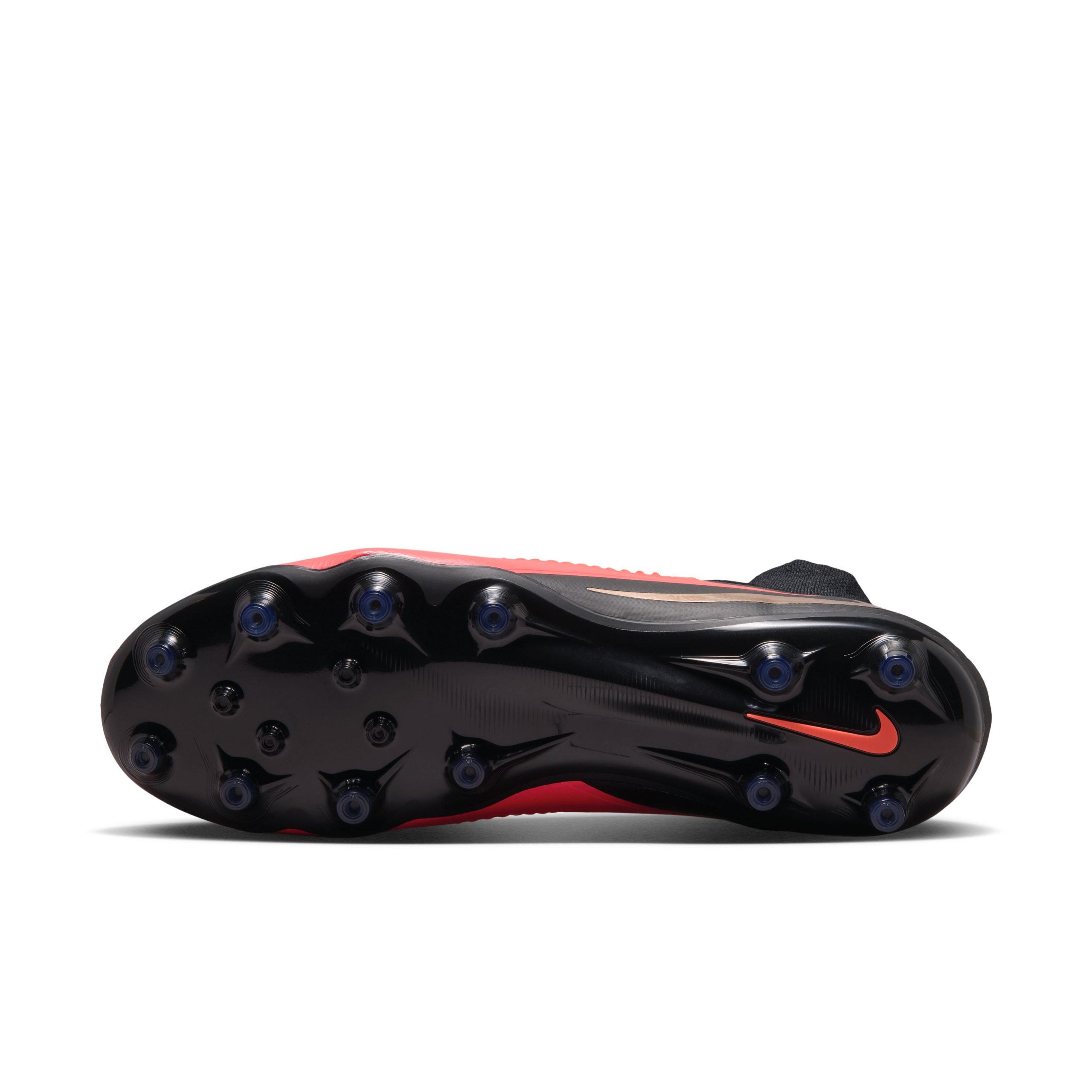 Nike Phantom 6 High Pro Kunstgras Voetbalschoenen (AG) Zwart Felrood Goud Nike Phantom 6 High Pro Kunstgras Voetbalschoenen (AG) Zwart Felrood Goud - Afbeelding 7