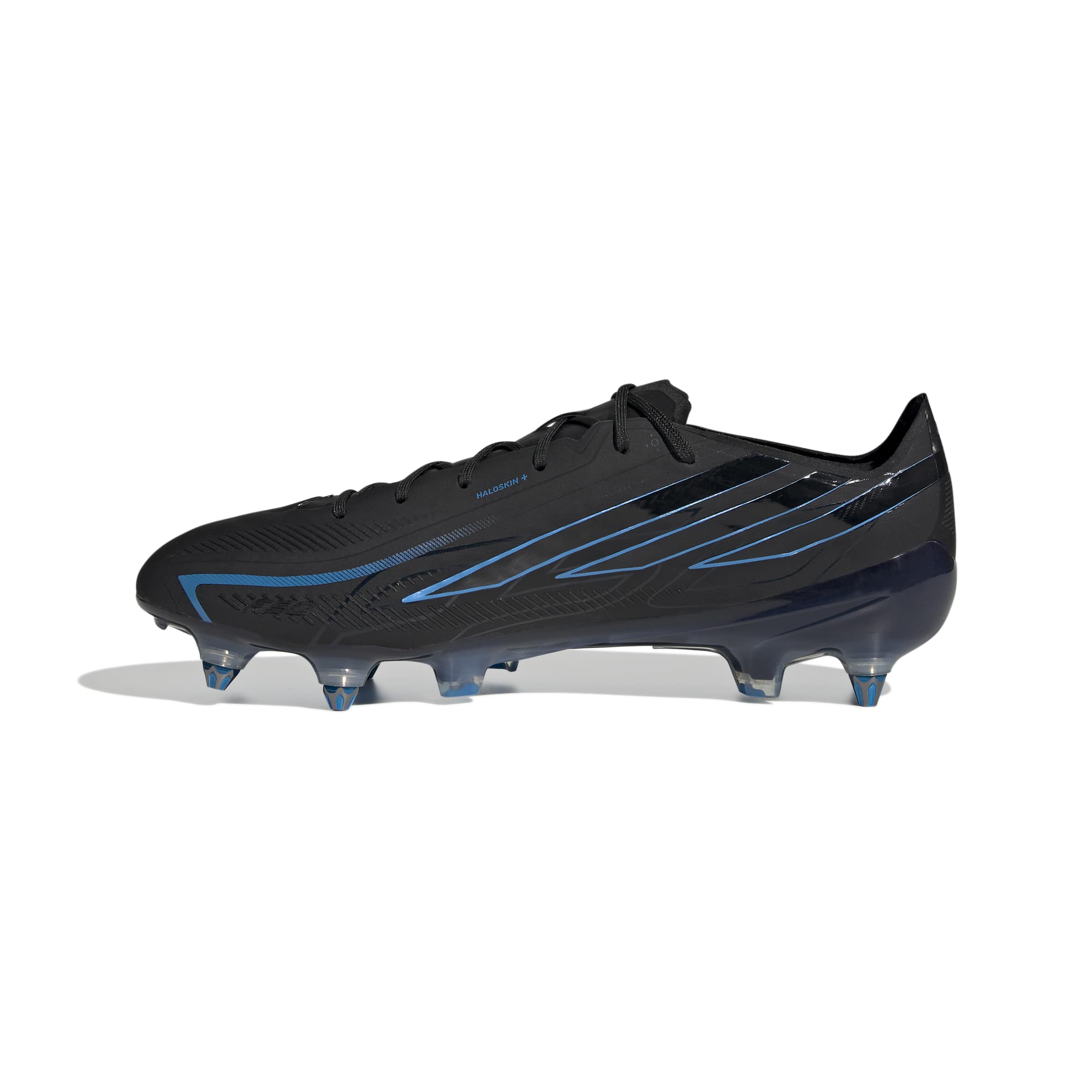 Adidas F50 Hyperfast Elite IJzeren-Nop Voetbalschoenen (SG) Zwart Zwart Blauw Adidas F50 Hyperfast Elite IJzeren-Nop Voetbalschoenen (SG) Zwart Zwart Blauw - Afbeelding 3