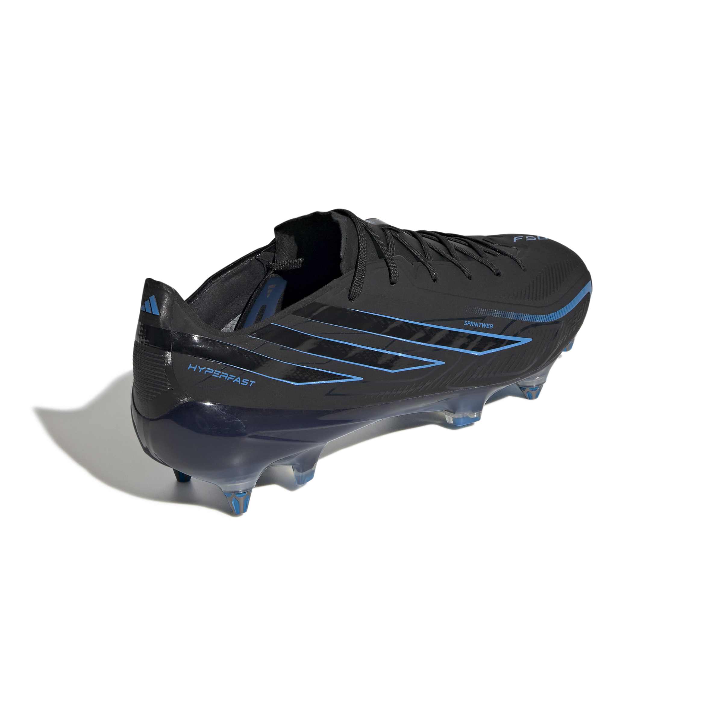 Adidas F50 Hyperfast Elite IJzeren-Nop Voetbalschoenen (SG) Zwart Zwart Blauw Adidas F50 Hyperfast Elite IJzeren-Nop Voetbalschoenen (SG) Zwart Zwart Blauw - Afbeelding 7