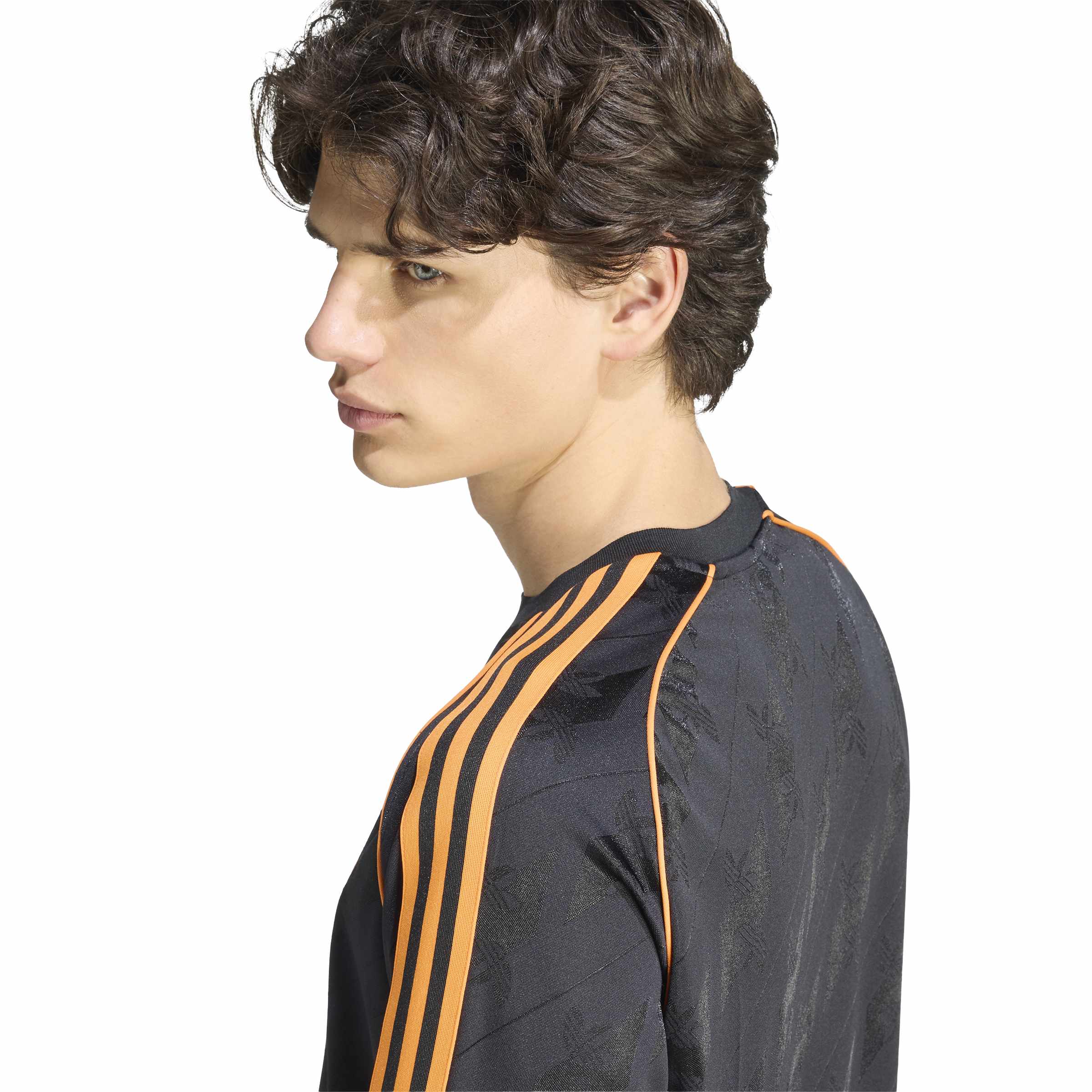 Adidas Ajax Originals T-Shirt Lange Mouwen Zwart Oranje Adidas Ajax Originals T-Shirt Lange Mouwen Zwart Oranje - Afbeelding 4