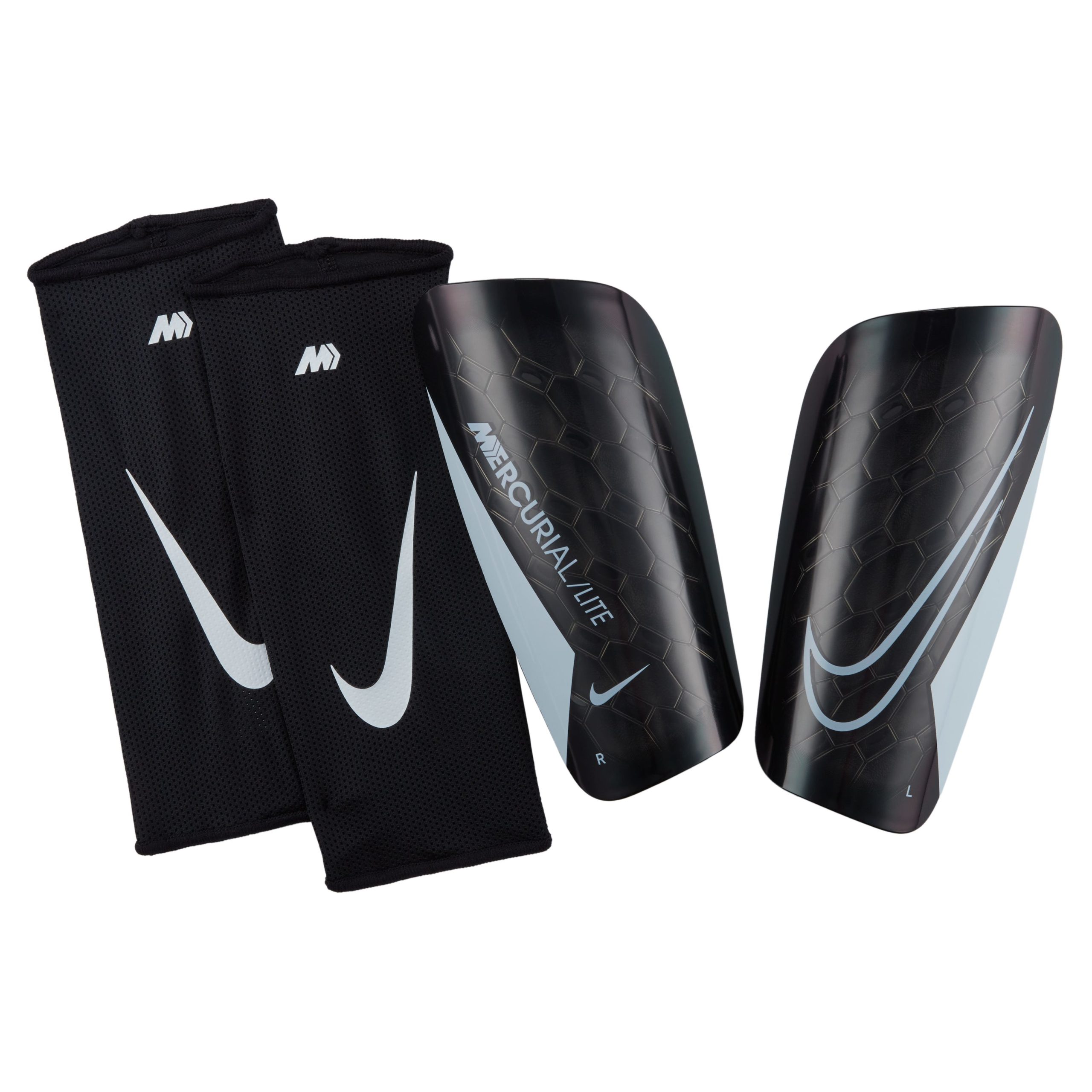 Nike Mercurial Lite Scheenbeschermers Zwart Wit Nike Mercurial Lite Scheenbeschermers Zwart Wit