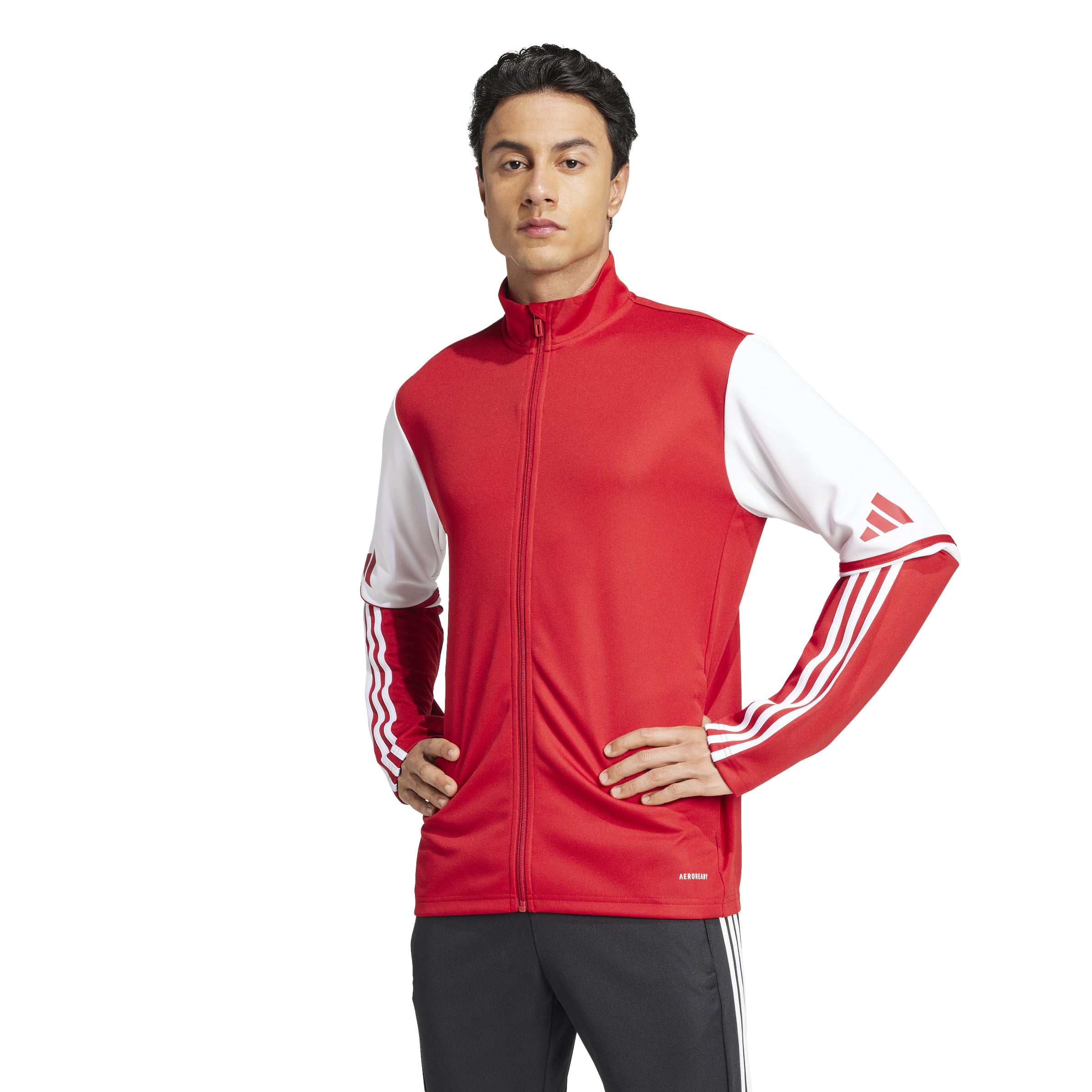 Adidas Squadra 25 Trainingsjack Rood Wit Adidas Squadra 25 Trainingsjack Rood Wit