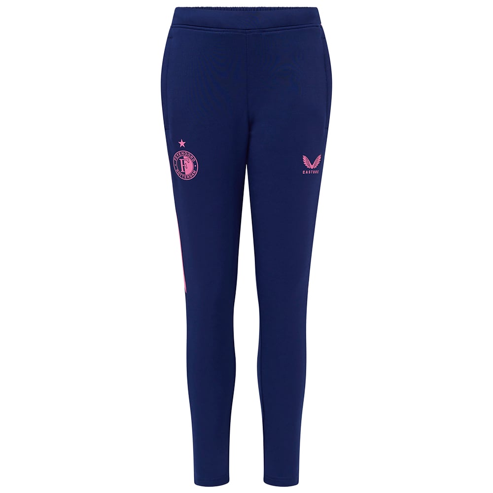 Castore Feyenoord Trainingsbroek 2025-2026 Kids Donkerblauw Roze Castore Feyenoord Trainingsbroek 2025-2026 Kids Donkerblauw Roze