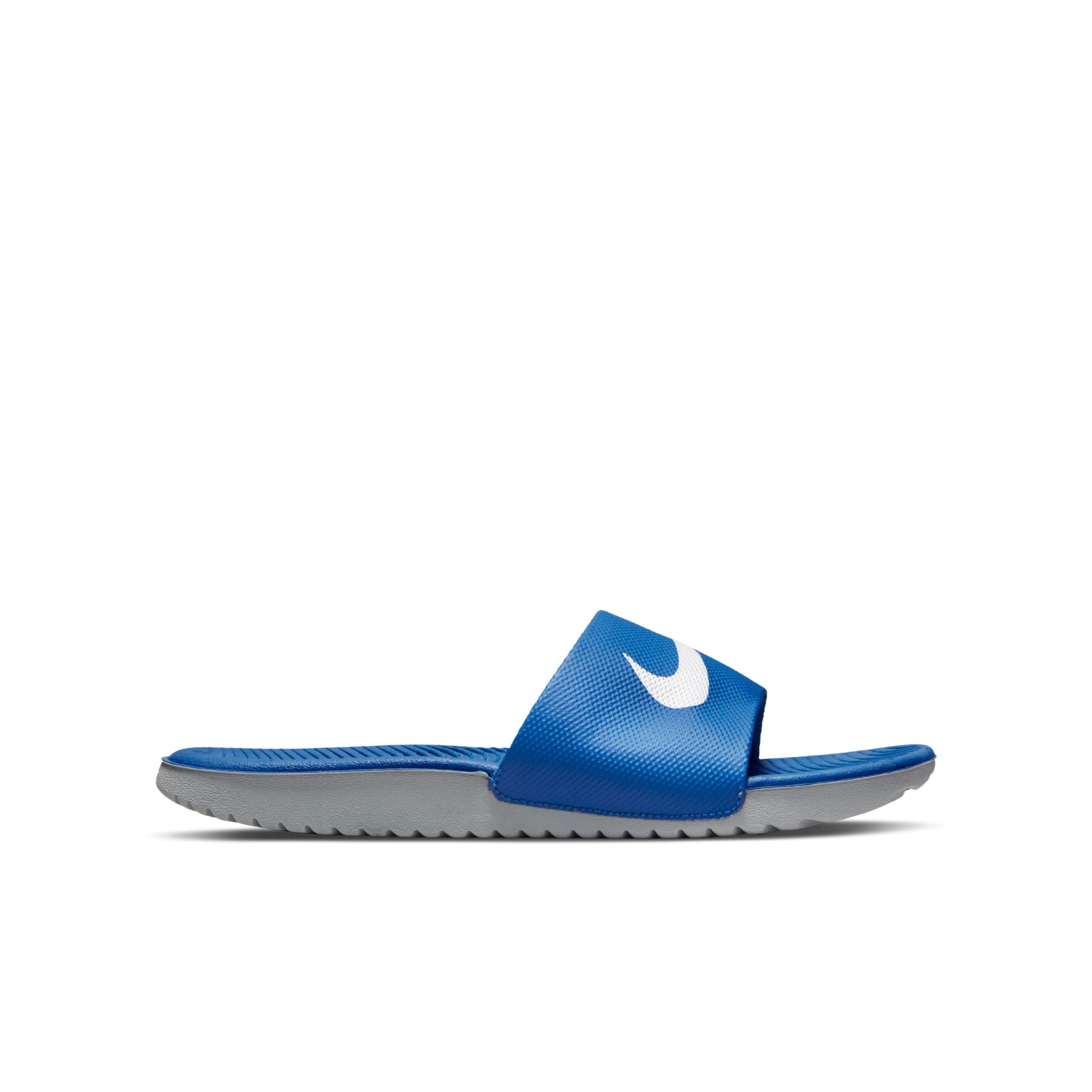 Nike Kawa Slippers Kids Blauw Wit Nike Kawa Slippers Kids Blauw Wit - Afbeelding 2
